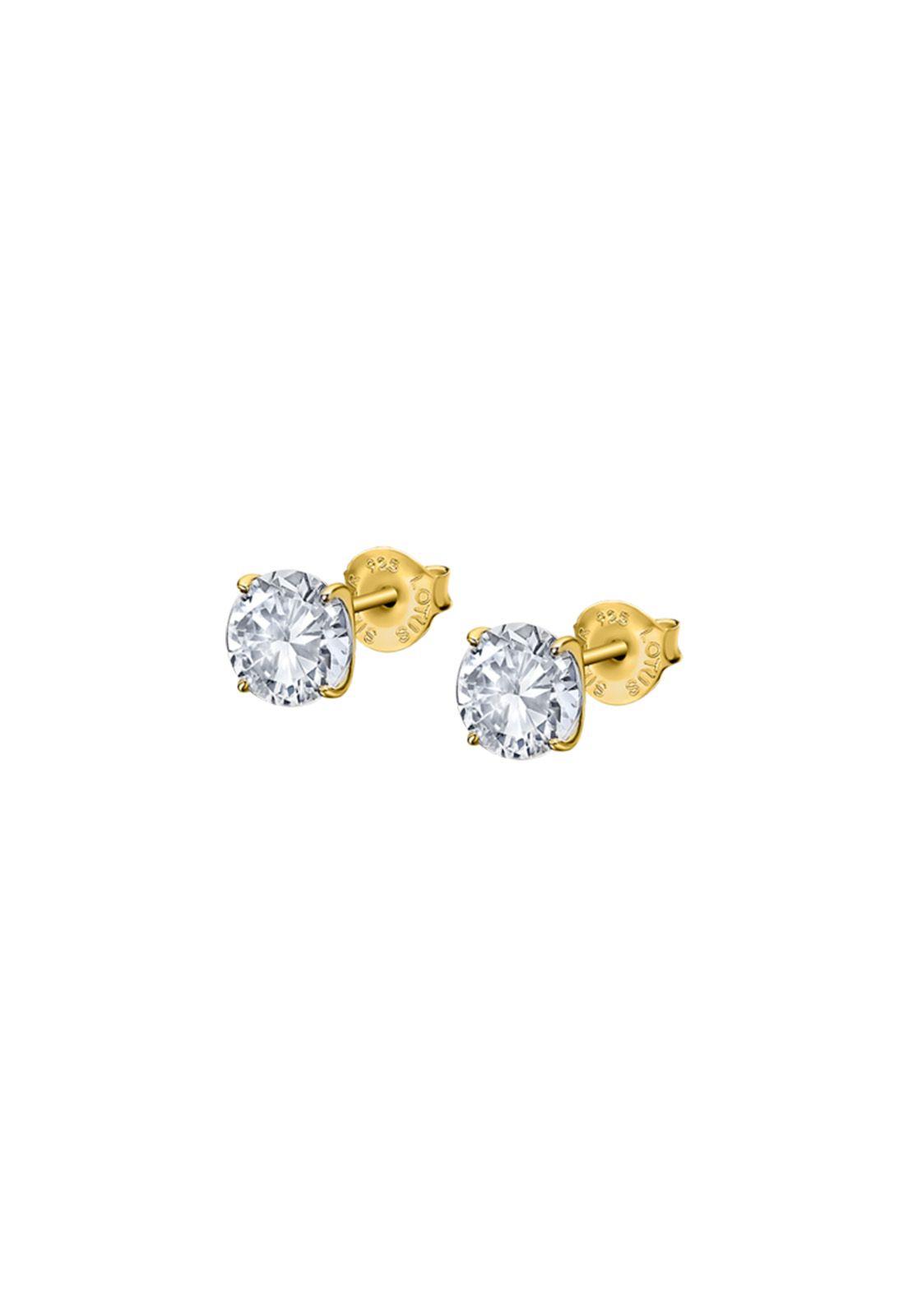 Aros LP2005-4/5 Lotus Silver Dorado Mujer Charming Lady-0