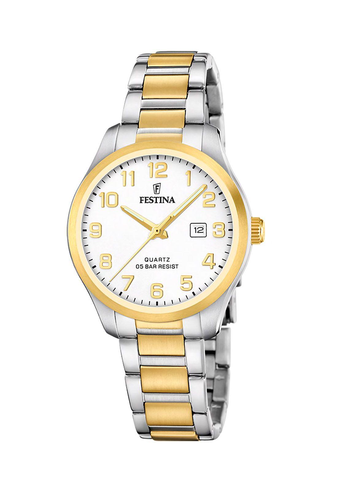 Reloj F20739/1 Festina Blanco Mujer Acero Clasico-0