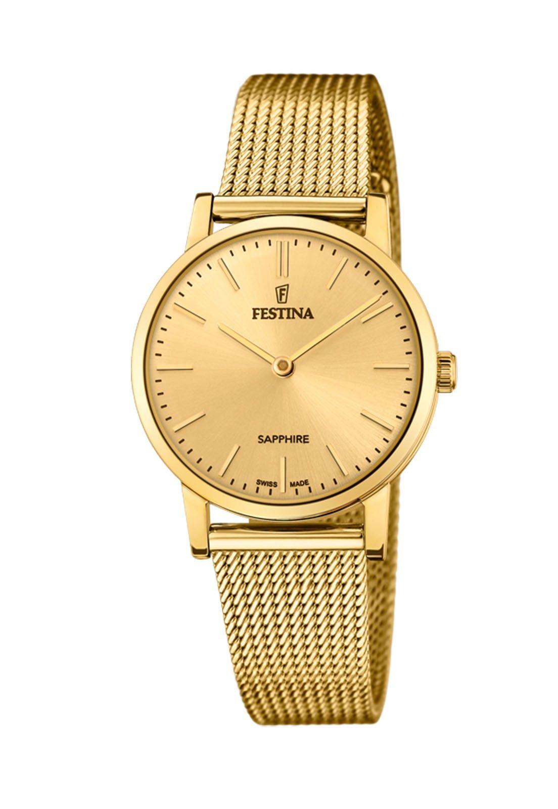 Reloj F20023/2 Festina Swiss Dorado Mujer Swiss Made-0