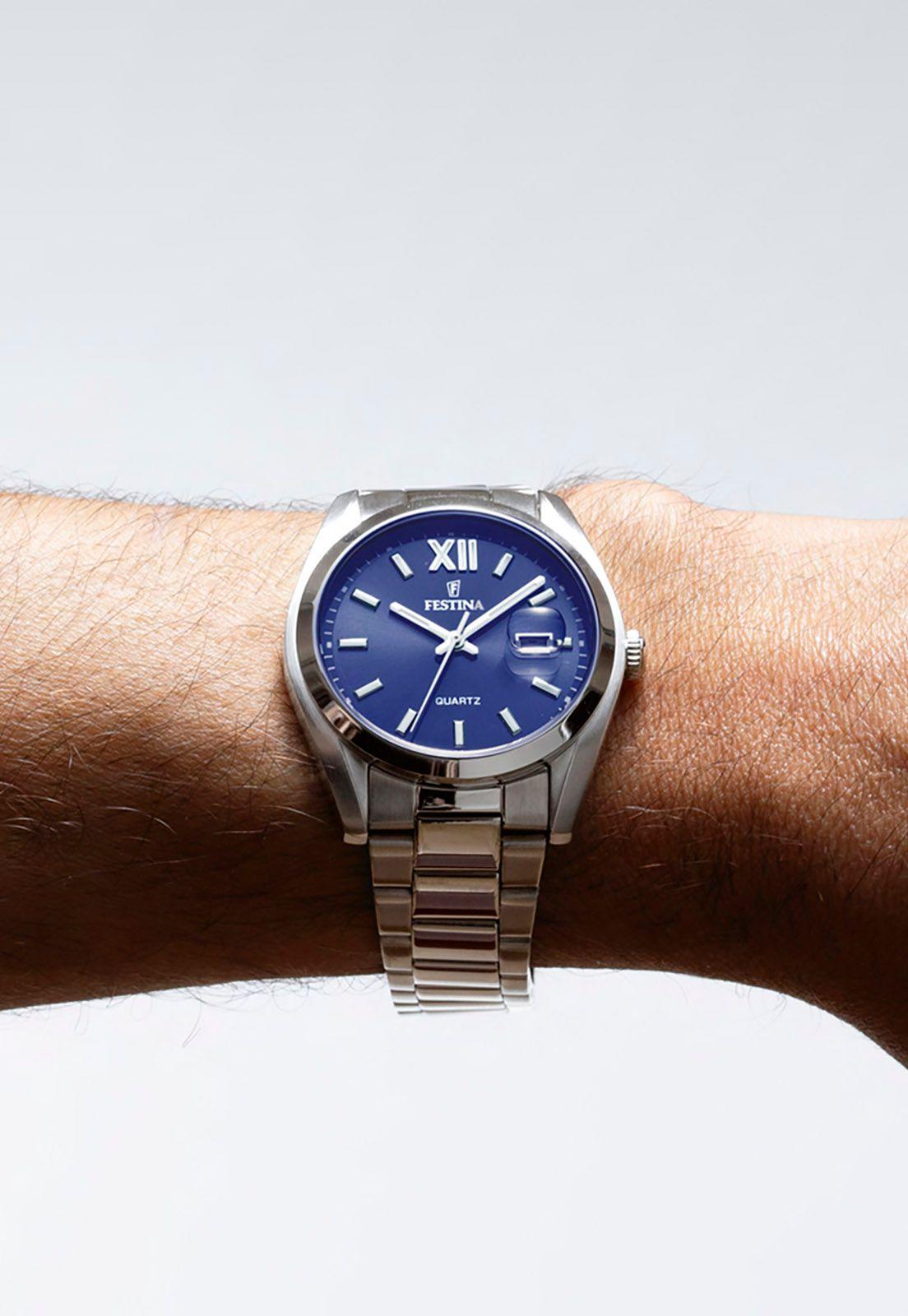 Reloj F20707/7 Festina Azul Hombre Acero Clasico-2