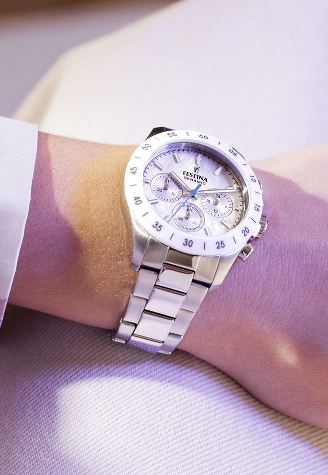 Reloj F20693/1 Festina Plateado Mujer Ceramic-1