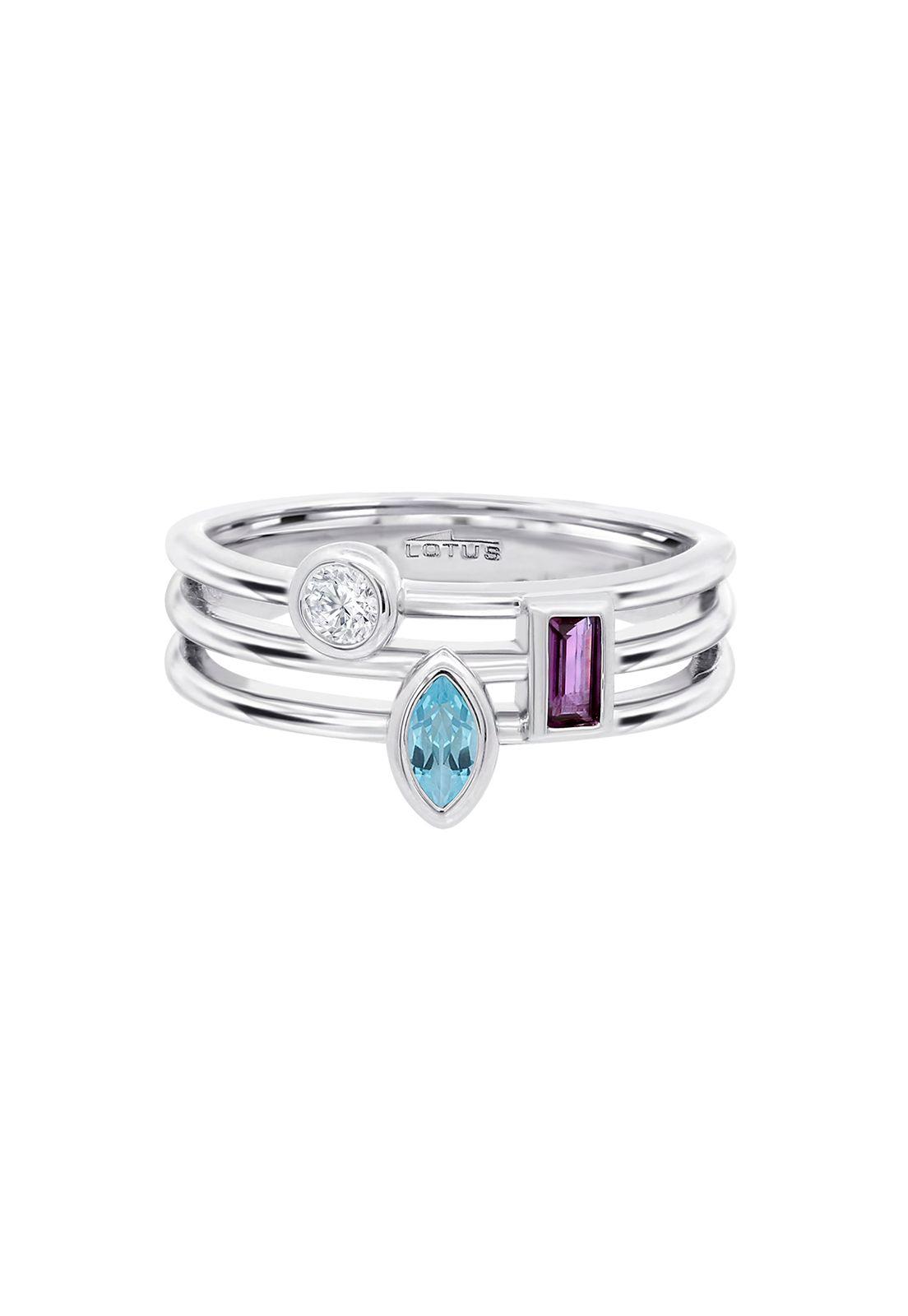 Anillo Lp3882-3/118 Lotus Silver Mujer Leros-2