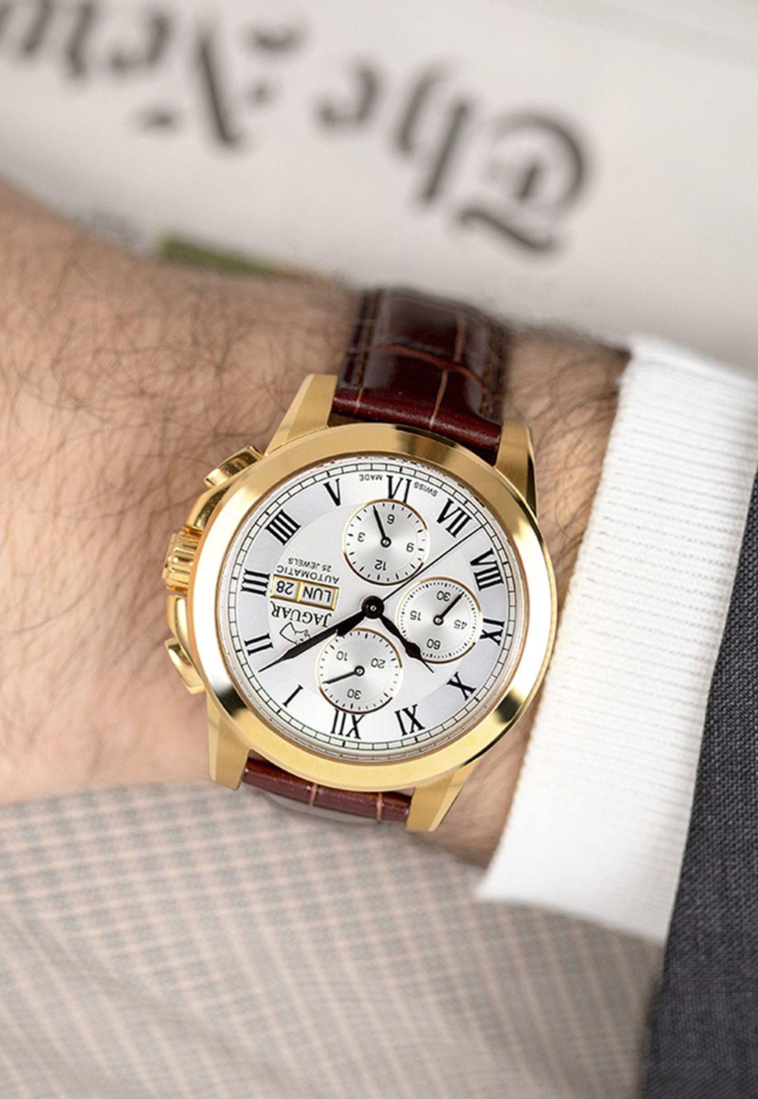Reloj J976/1 Jaguar Blanco Hombre Automatico-2