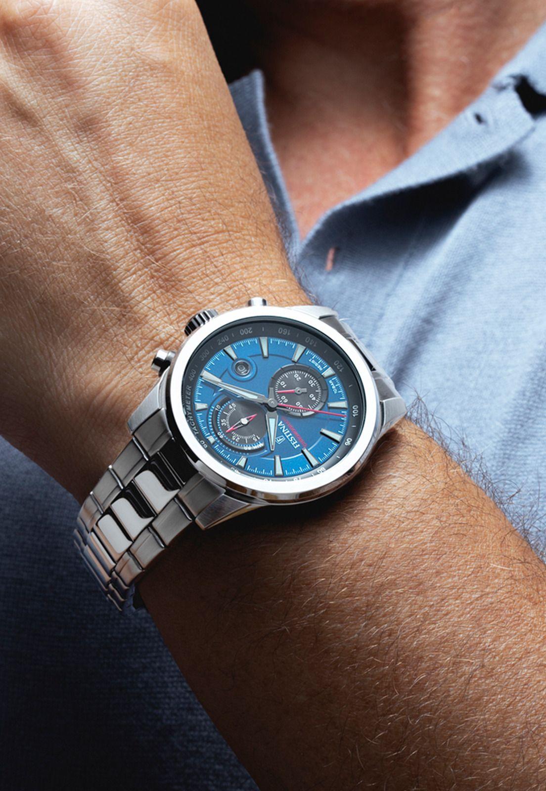 Reloj F20694/5 Festina Azul Hombre Timeless Chronograph-2