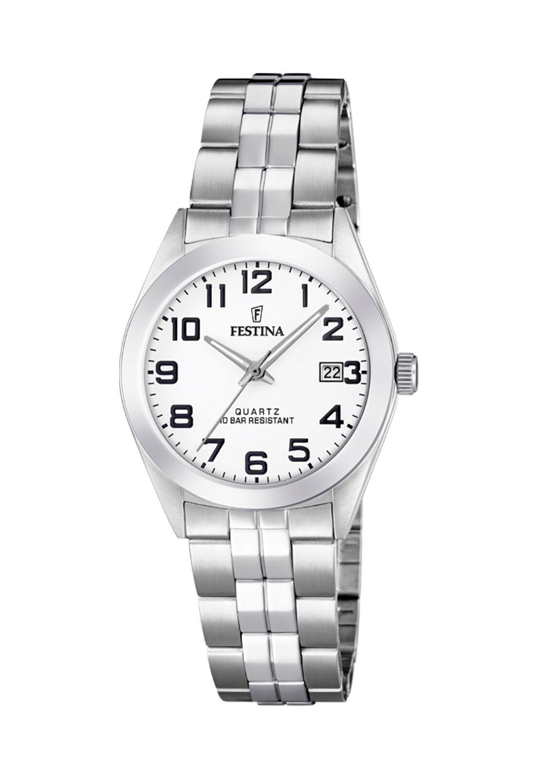 Reloj F20438/1 Festina Blanco Mujer Acero Clásico-0