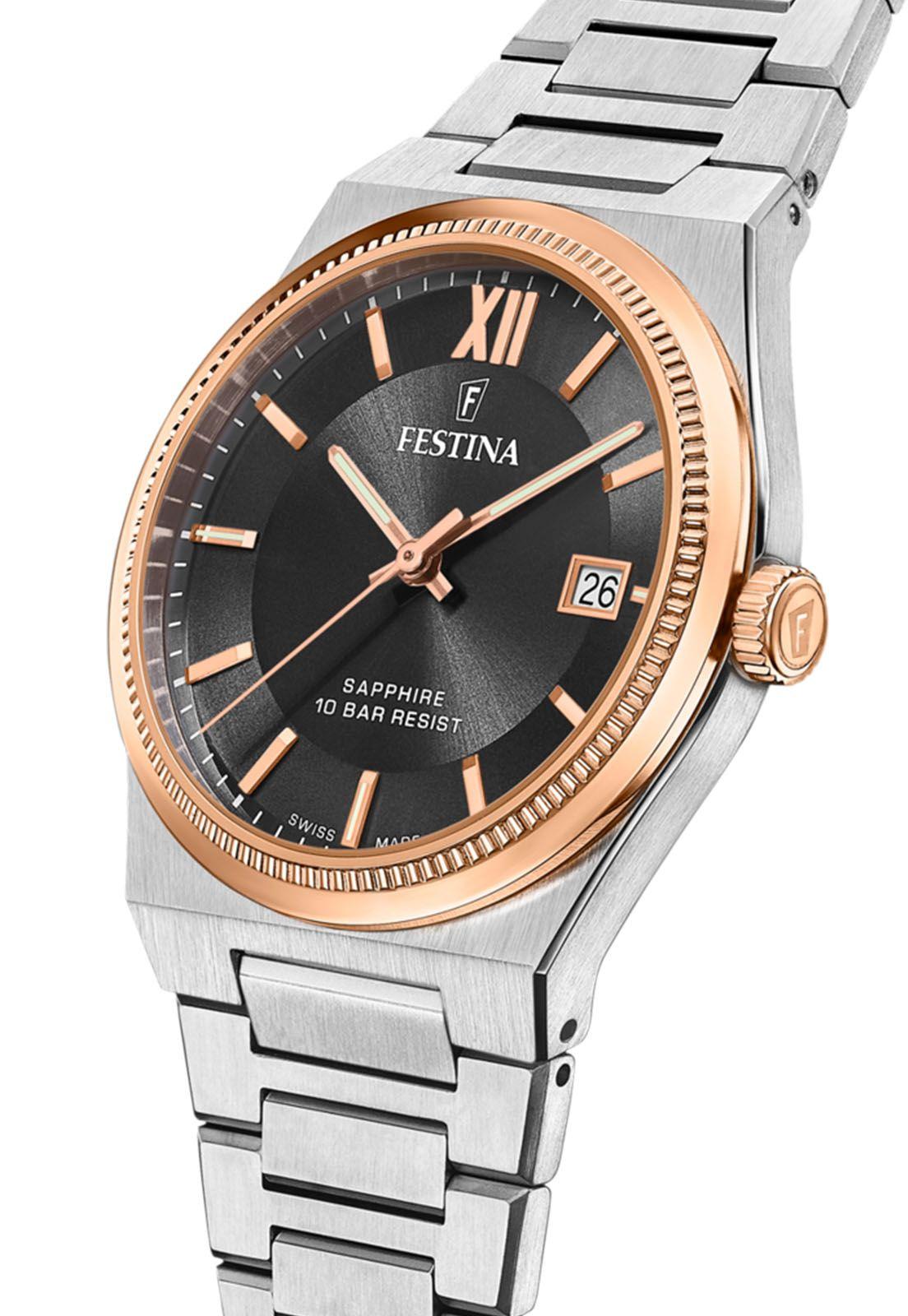 Reloj F20036/3 Festina Swiss Negro Hombre My Swiss Time-2