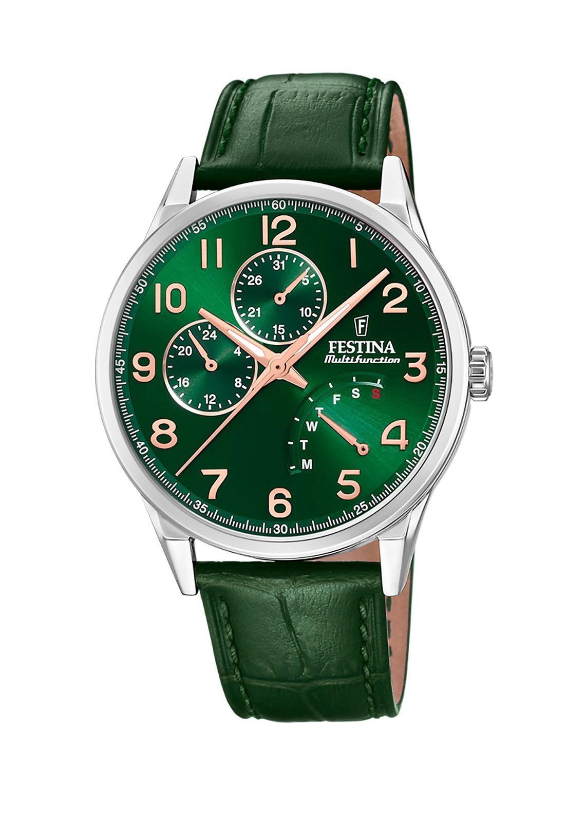Reloj F20278/D Festina Verde Hombre Retro-0