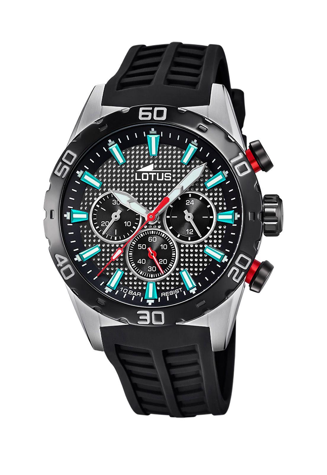 Reloj 18677/E Lotus Negro Hombre Chrono-0
