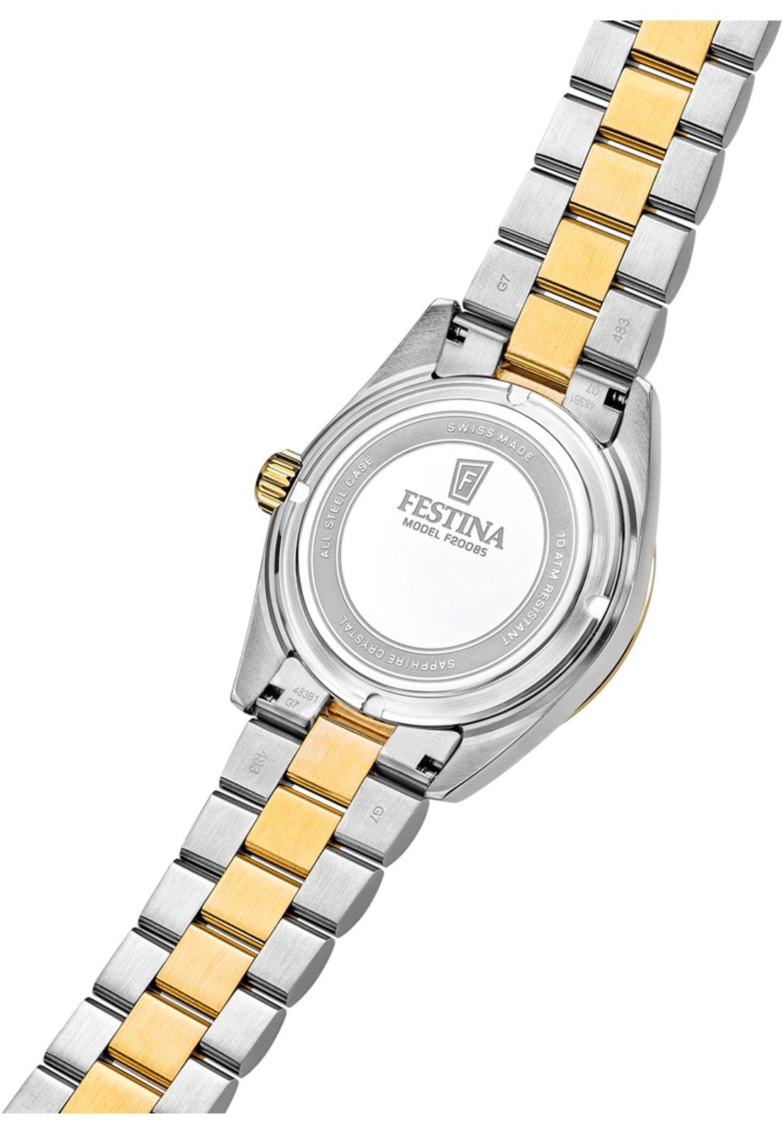 Reloj F20085/A Festina Swiss Dorado Hombre Acero Clásico-3