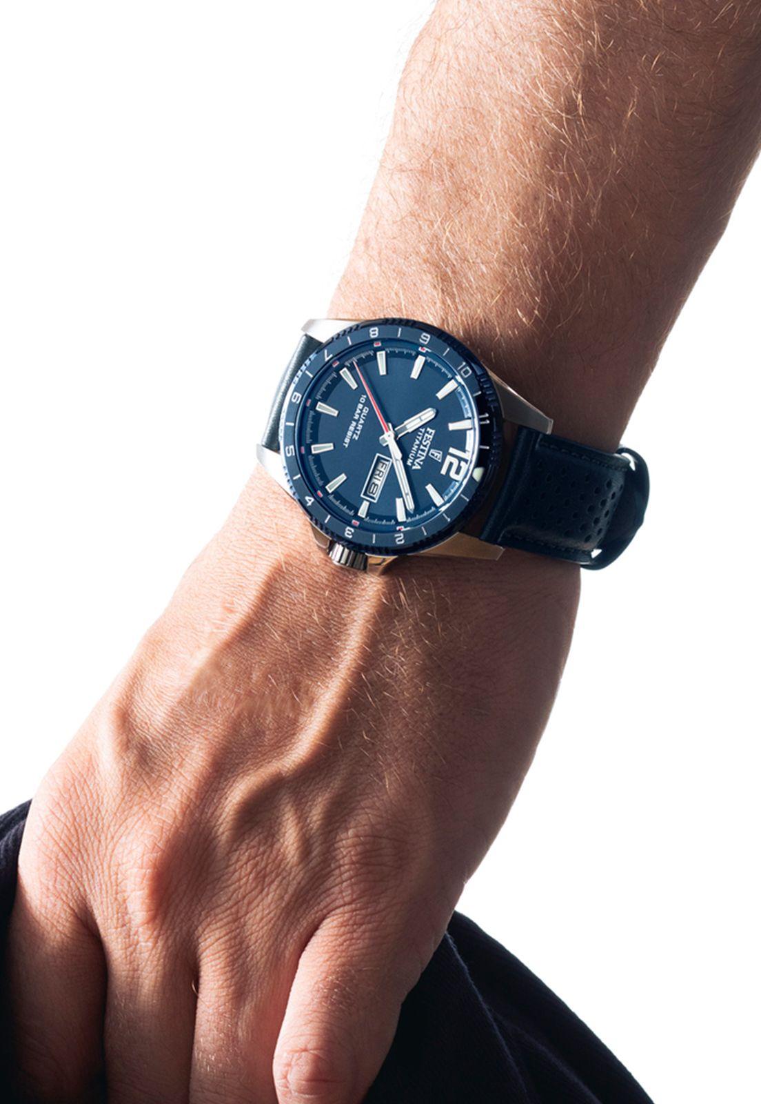 Reloj F20699/2 Festina Hombre Azul Calendario Titanium-1