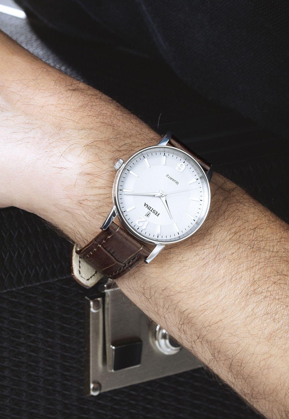Reloj F20690/2 Festina Blanco Hombre Correa Clasico-1