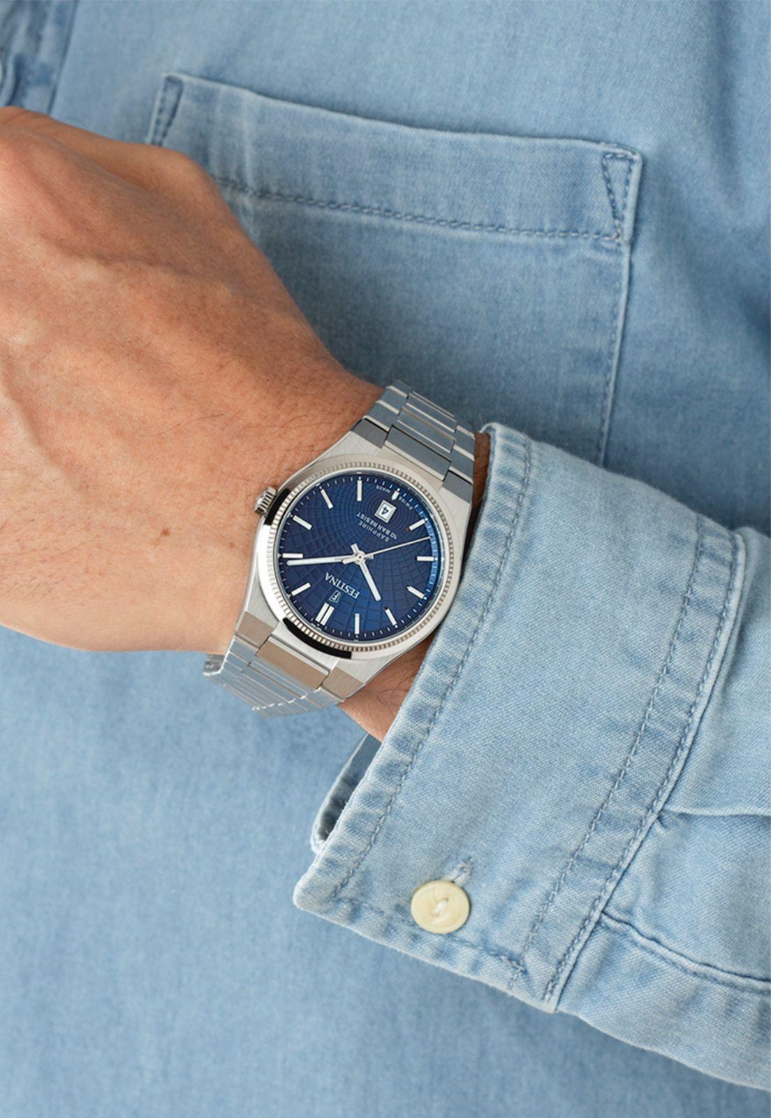 Reloj F20051/4 Festina Swiss Azul Hombre Rive Collection-4