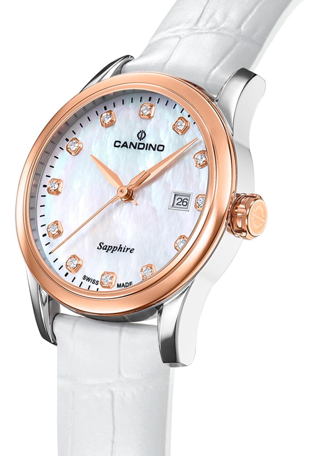 Reloj C4737/1 Candino Swiss Blanco Mujer Couples Classic-2