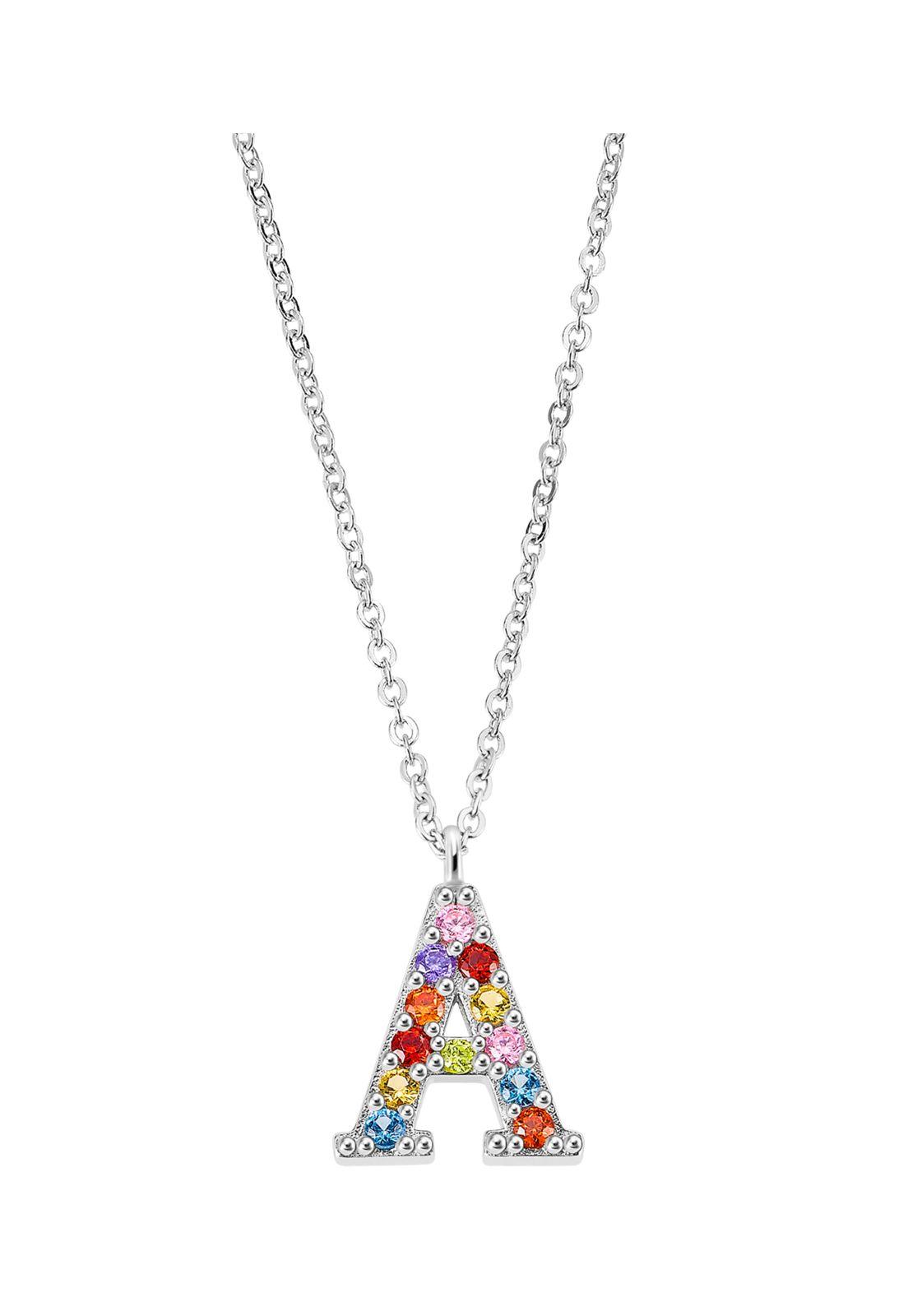 Collar LP3426-1/A Lotus Silver Mujer Letters-0