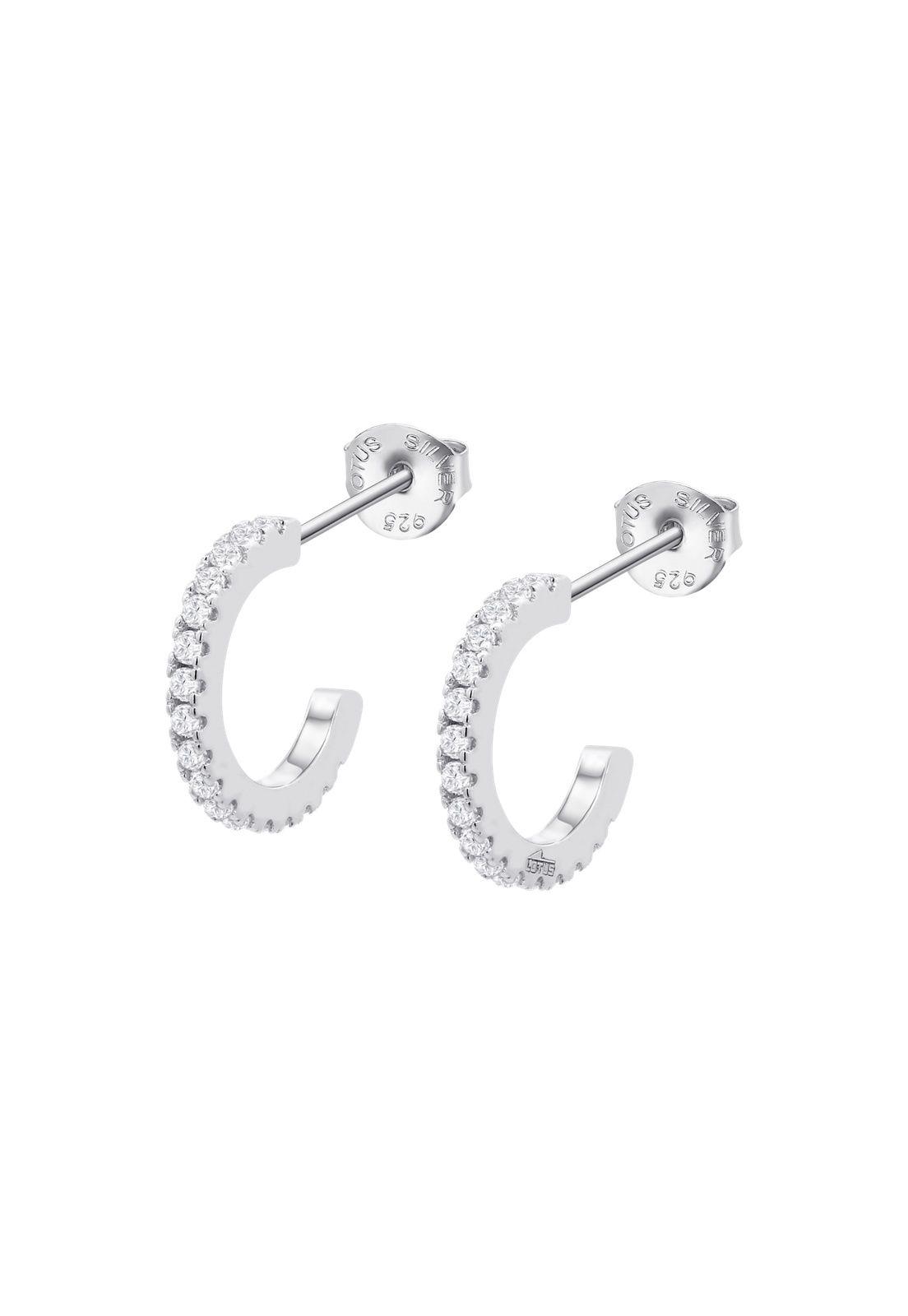Aros LP3976-4/1 Lotus Silver Mujer Plateado Earparty-0