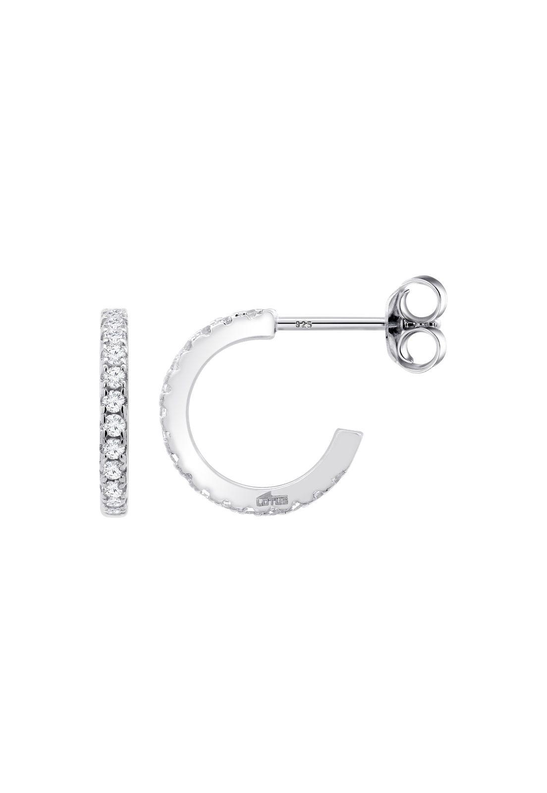 Aros LP3976-4/1 Lotus Silver Mujer Plateado Earparty-1