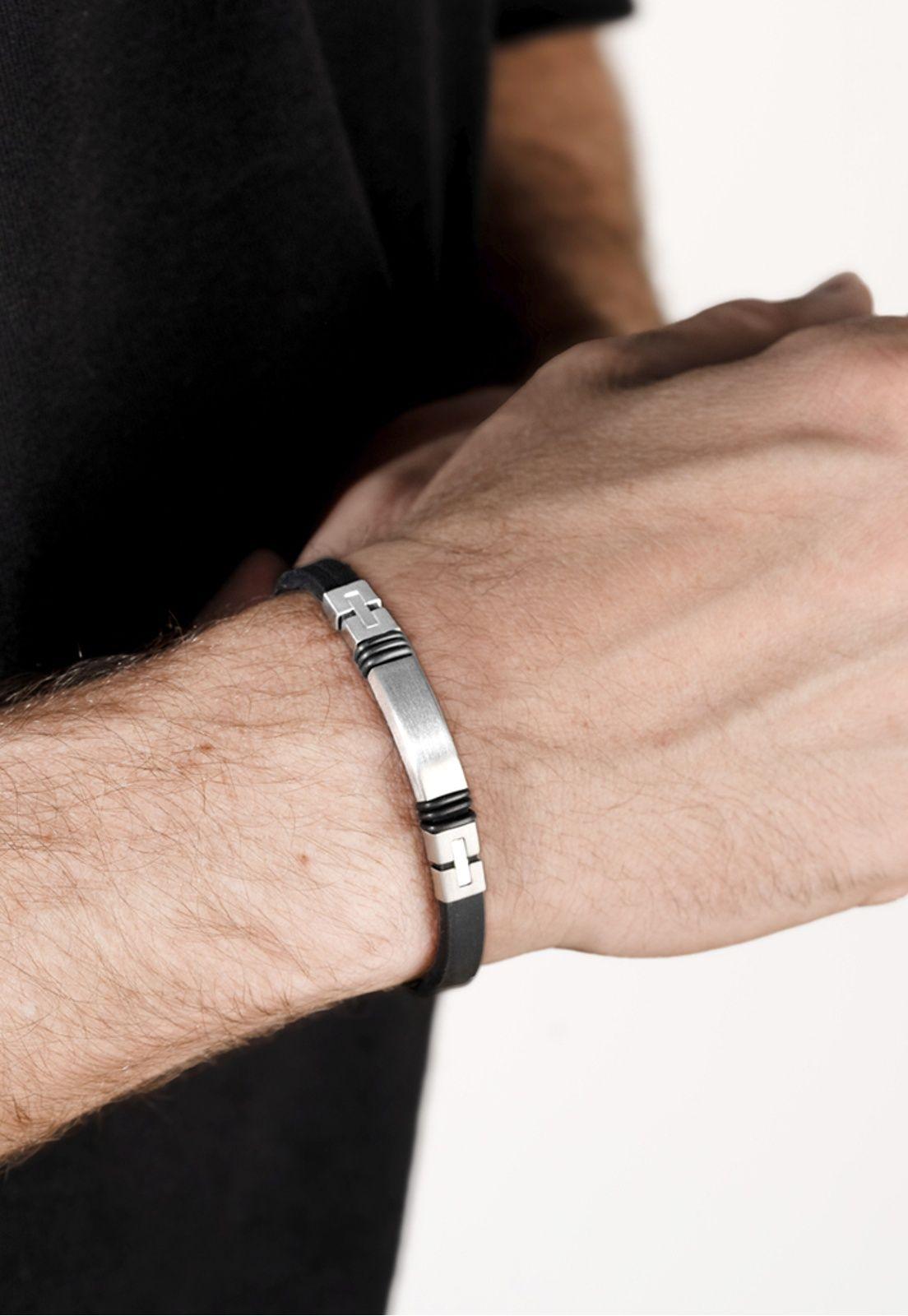 Pulsera LS2539-2/1 Lotus Style Hombre Negro Men In Black-1