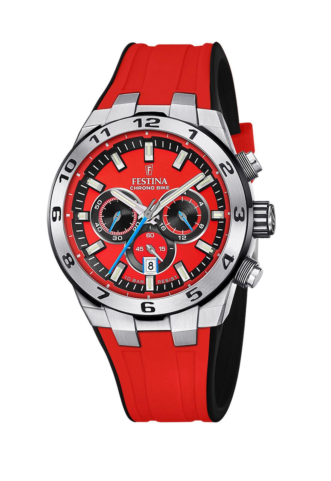 Reloj F20671/5 Festina Rojo Hombre Chrono Bike-0