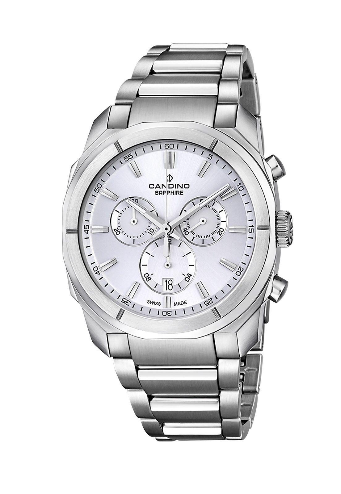 Reloj C4579/1 Candino Hombre Plateado Chronos-0