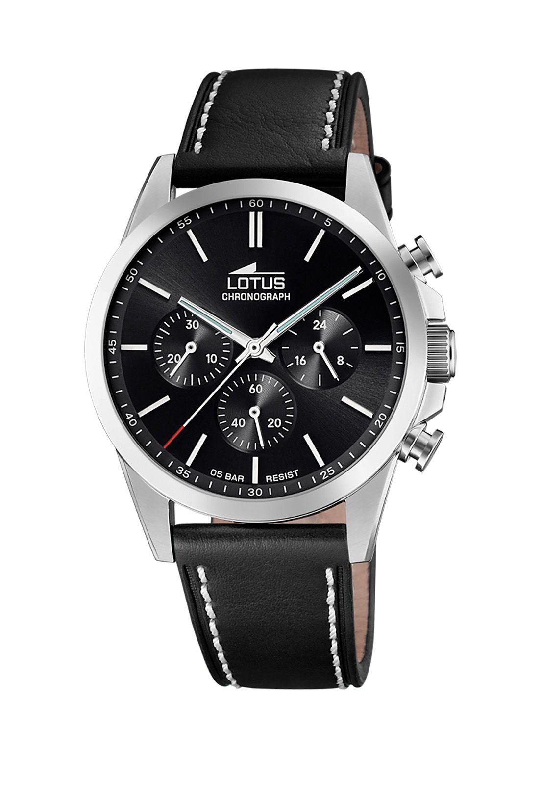 Reloj 18990/4 Lotus Negro Hombre Chrono-0