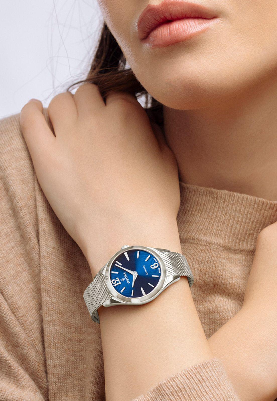Reloj F20076/3 Festina Swiss Azul Mujer Grace-3