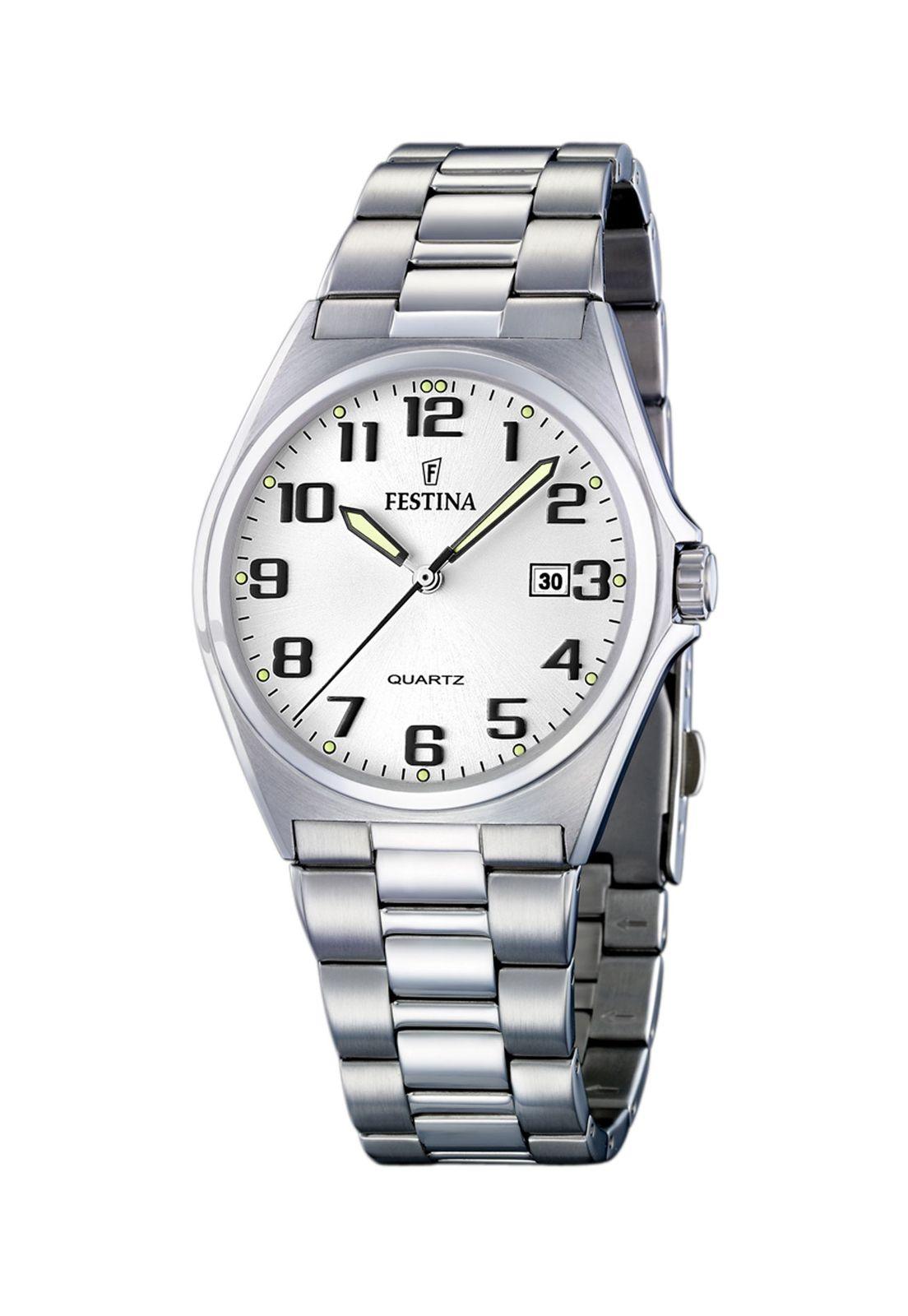 Reloj F16374/9 Festina Blanco Hombre Acero Clásico-0