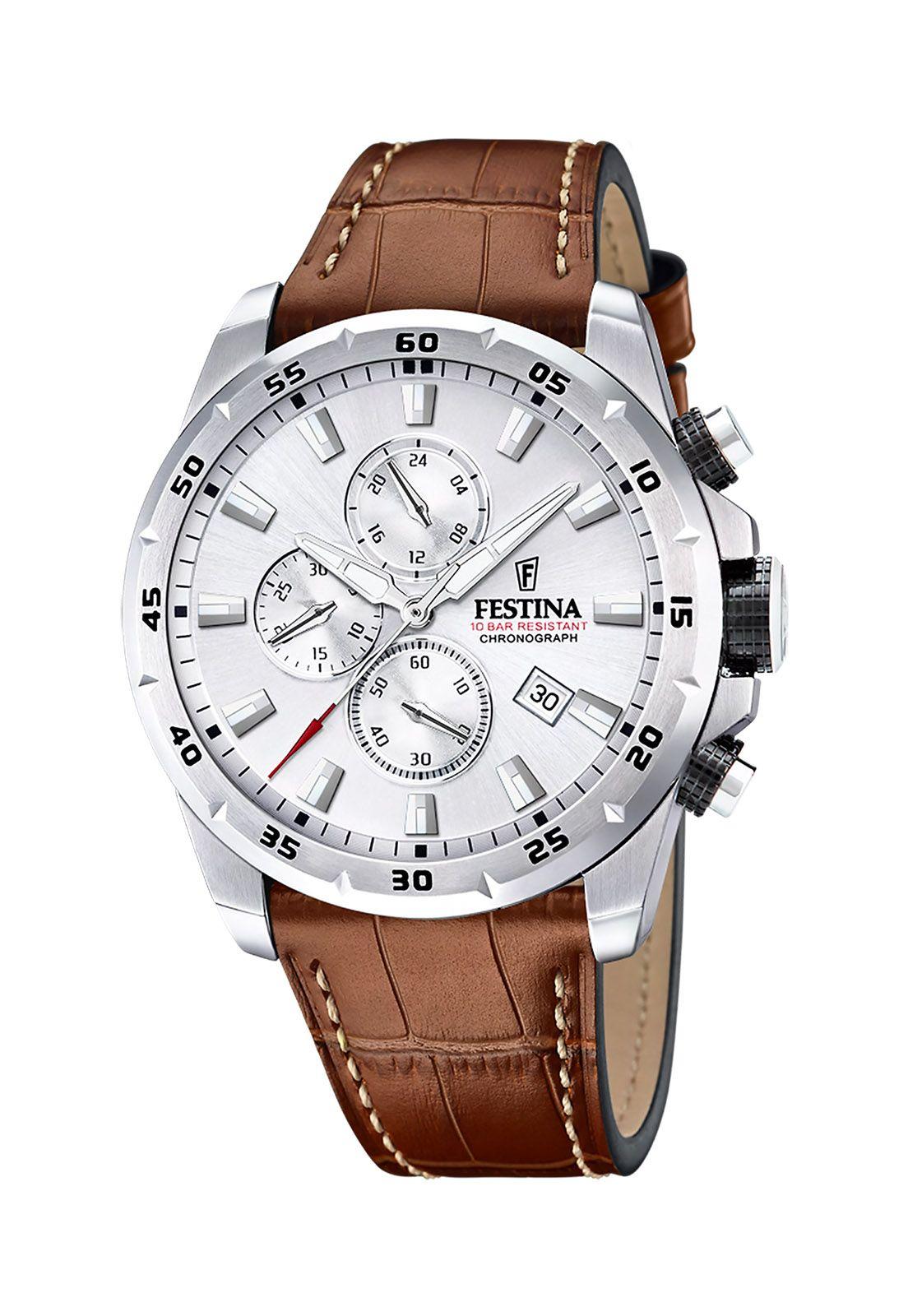 Reloj F20692/1 Festina Plateado Hombre Timeless Chronograph-0