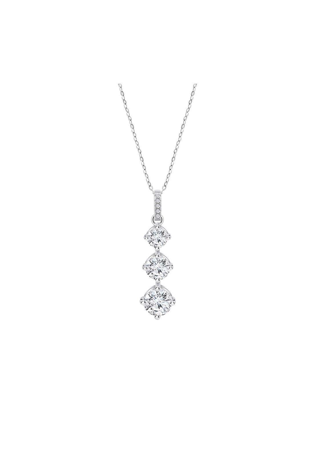 Collar LP3785-1/1 Lotus Silver Mujer Leros-0