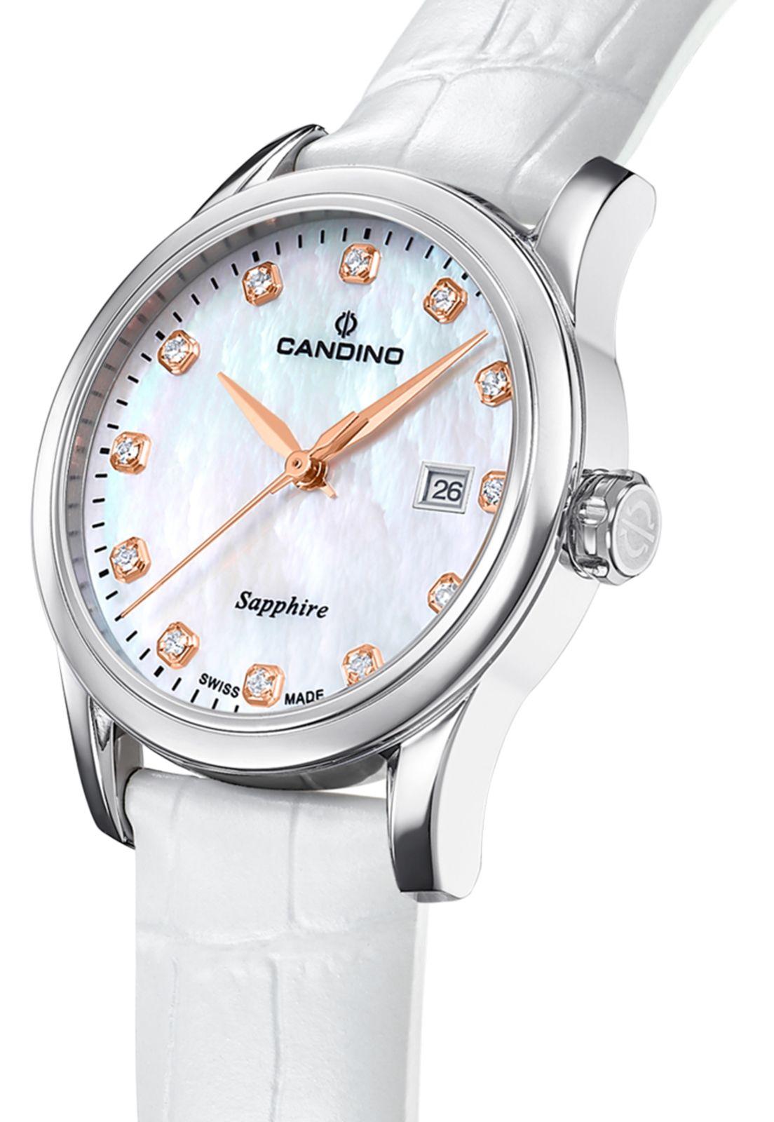 Reloj C4736/1 Candino Swiss Blanco Mujer Couples Classic-3