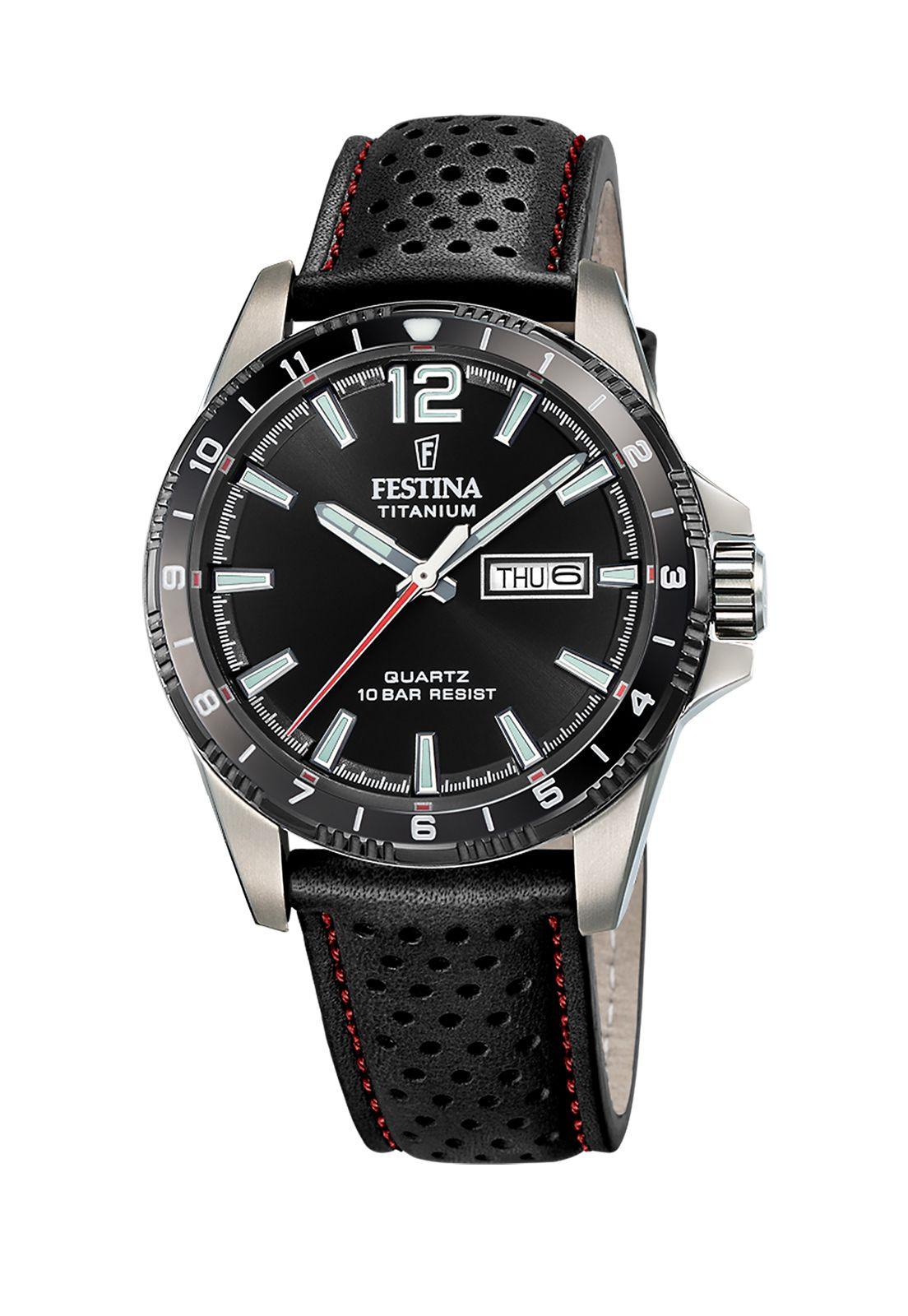 Reloj F20699/4 Festina Negro Hombre Calendario Titanium-0