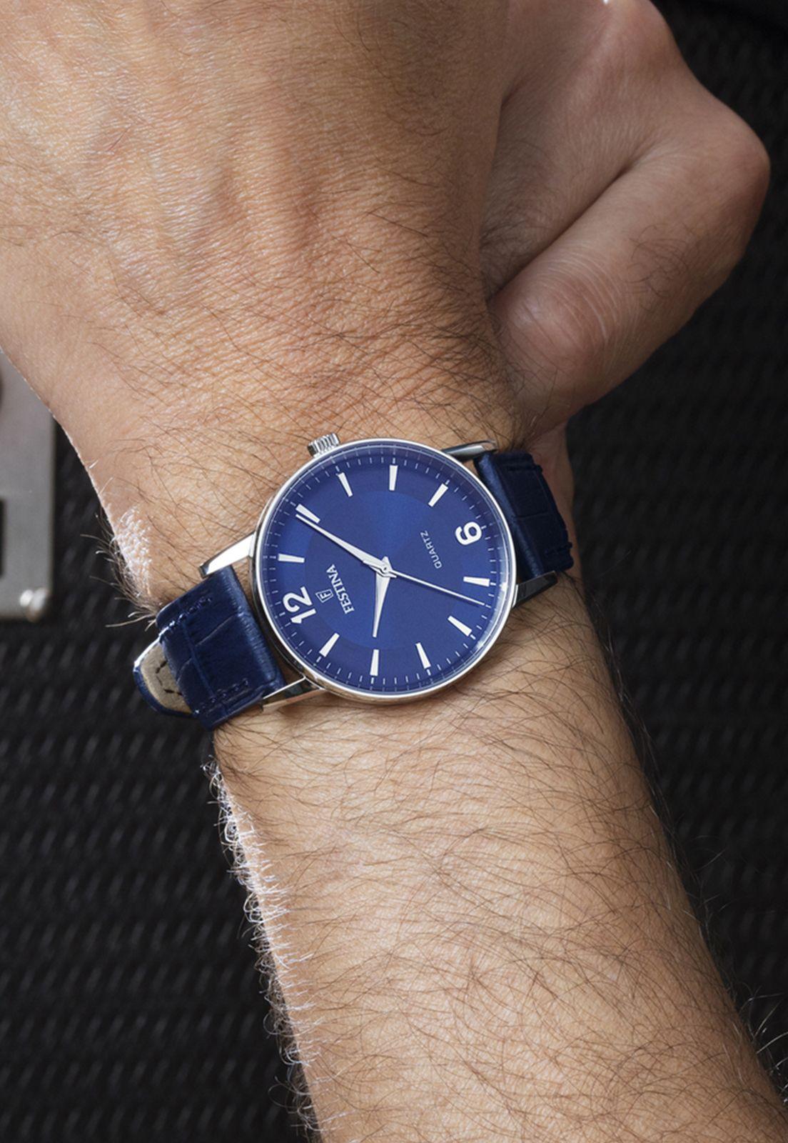 Reloj F20690/3 Festina Azul Hombre Correa Clásico-1
