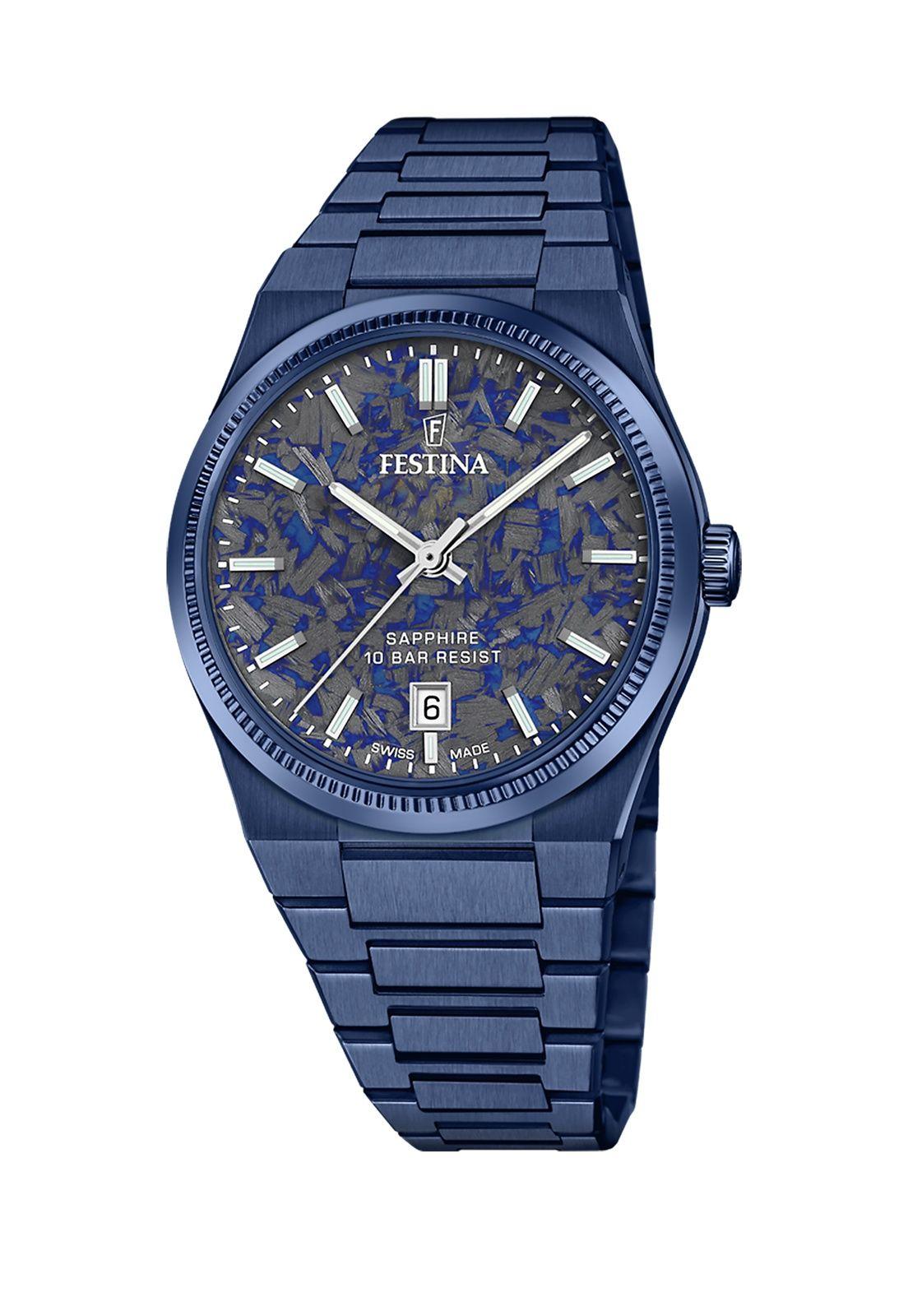 Reloj F20078/2 Festina Swiss Azul Hombre Rive Collection-0