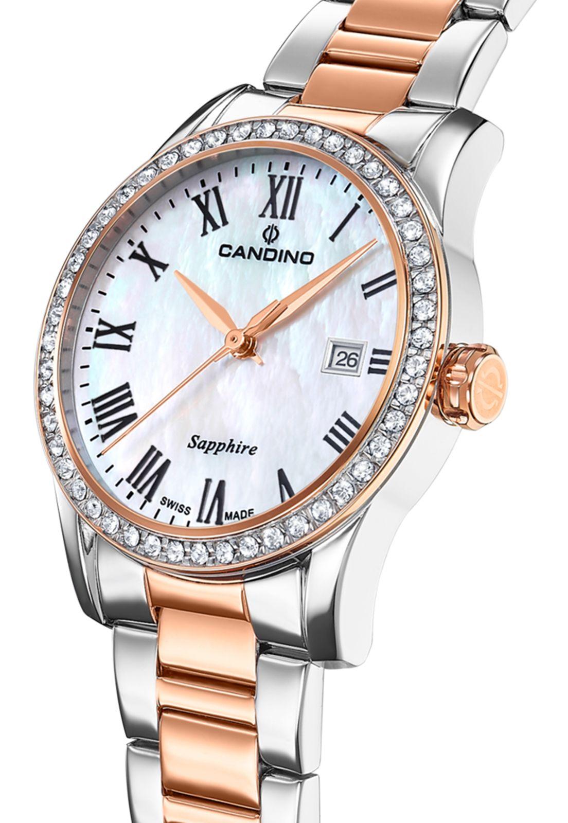 Reloj C4741/2 Candino Swiss Blanco Nácar Mujer Couples Classic-2