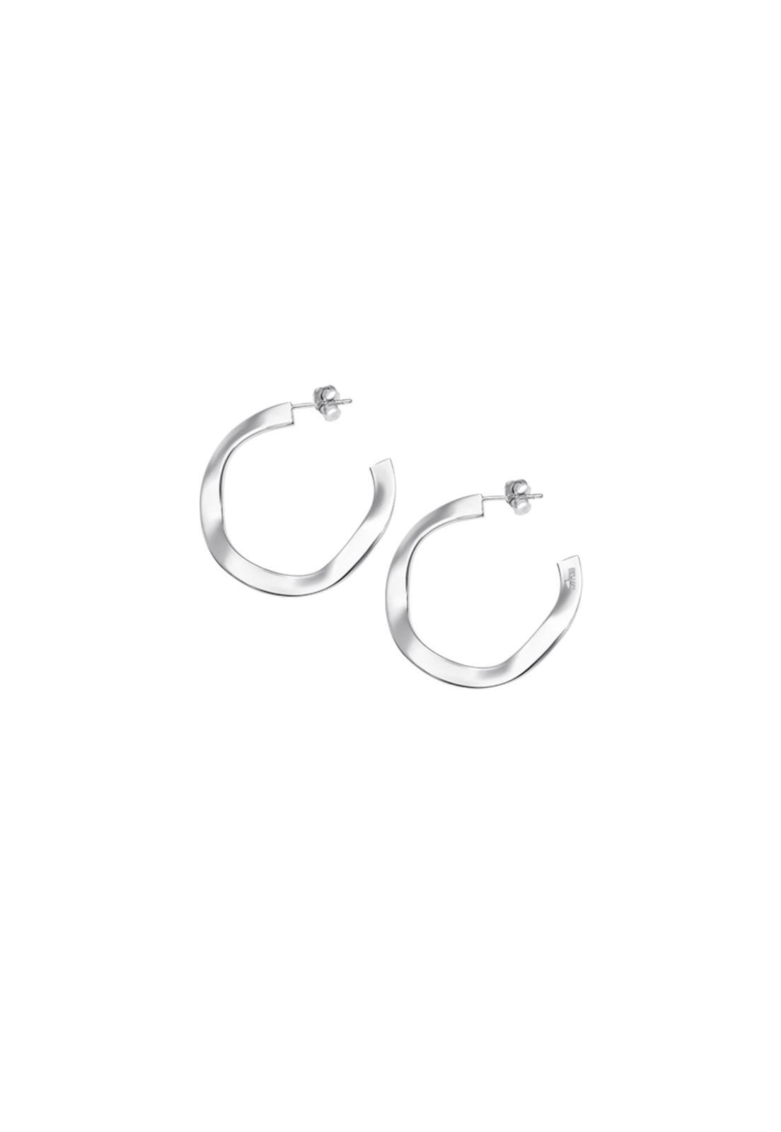 Aros LP3187-4/1 Lotus Silver Mujer Hoops-0