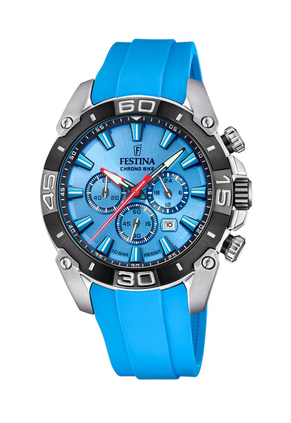 Reloj F20544/6 Festina Azul Claro Hombre Chrono Bike-0