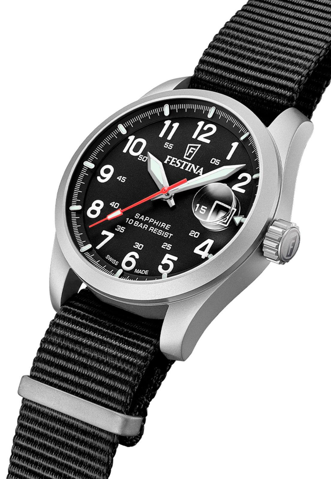 Reloj F20082/3 Festina Swiss Negro Hombre Field Watches-2