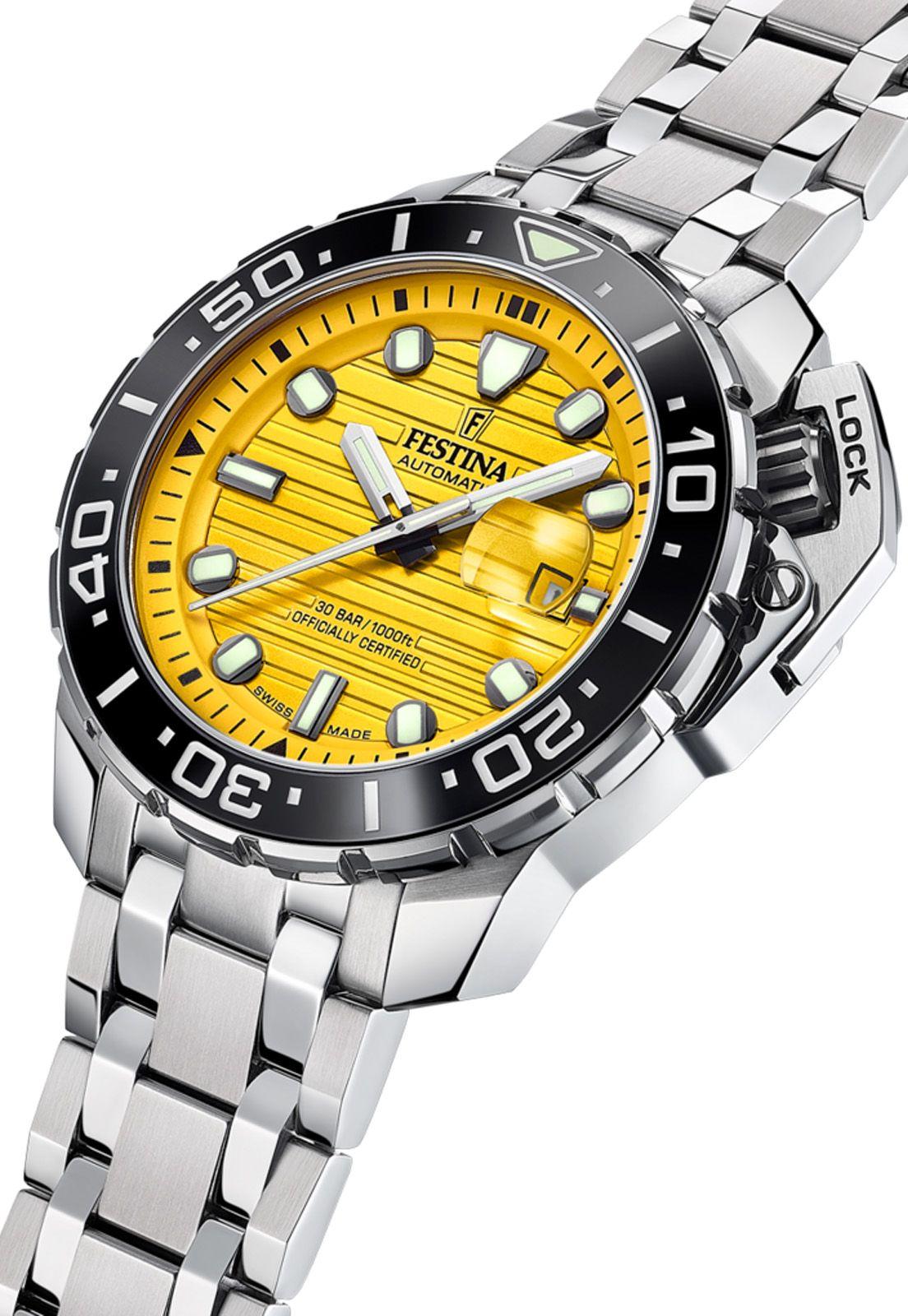 Reloj F20043/1 Festina Swiss Amarillo Hombre-4