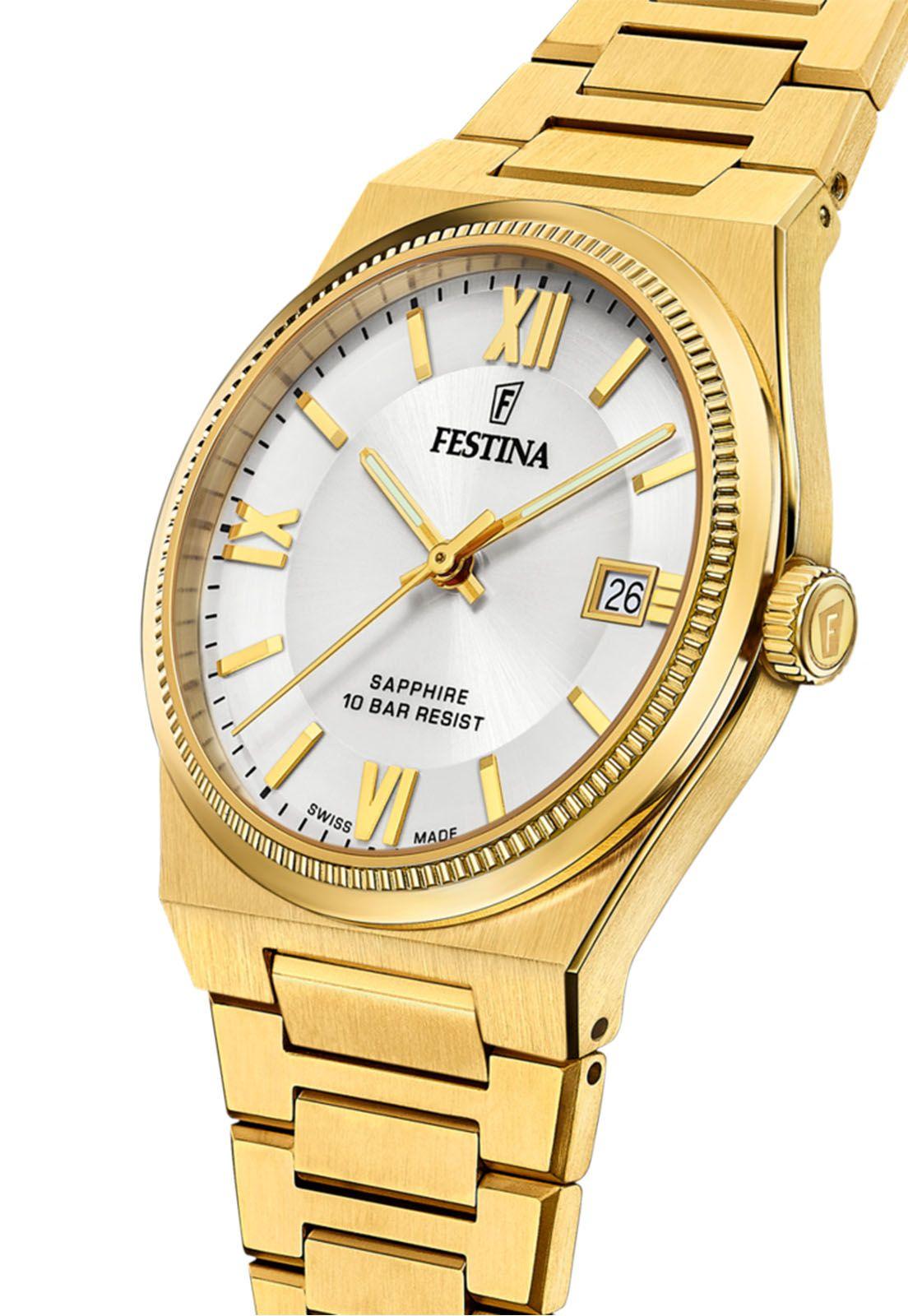 Reloj F20038/1 Festina Swiss Plateado Hombre My Swiss Time-2