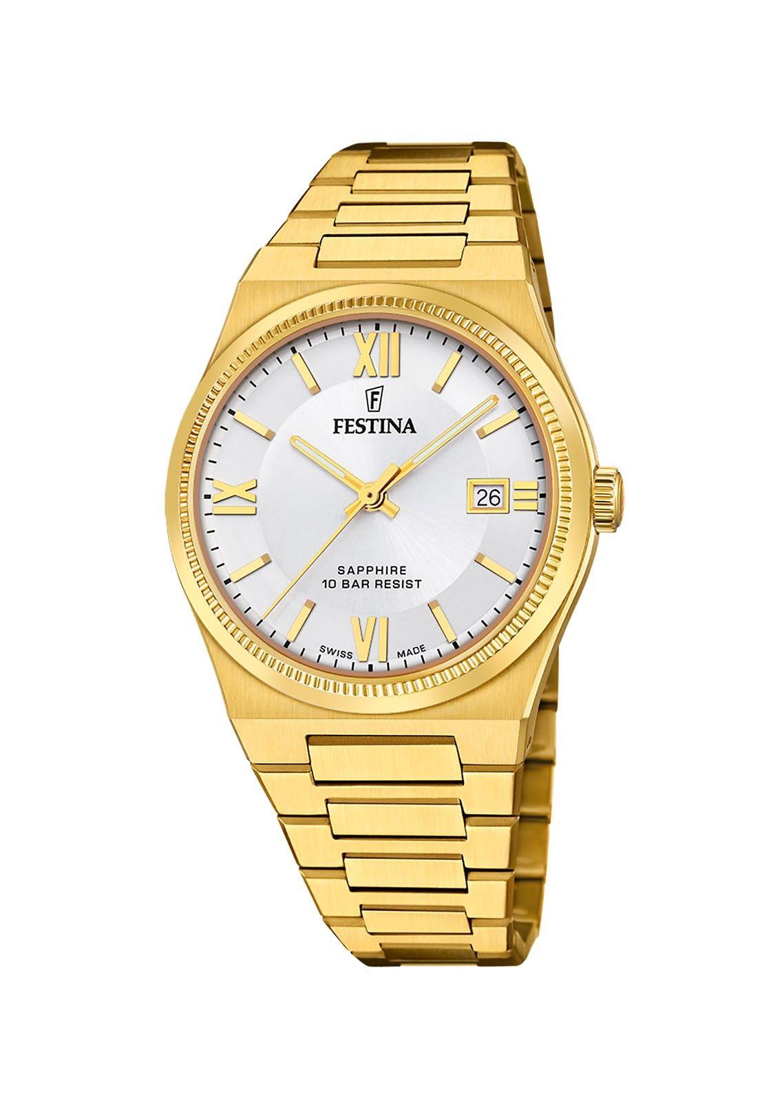 Reloj F20038/1 Festina Swiss Plateado Hombre My Swiss Time-0