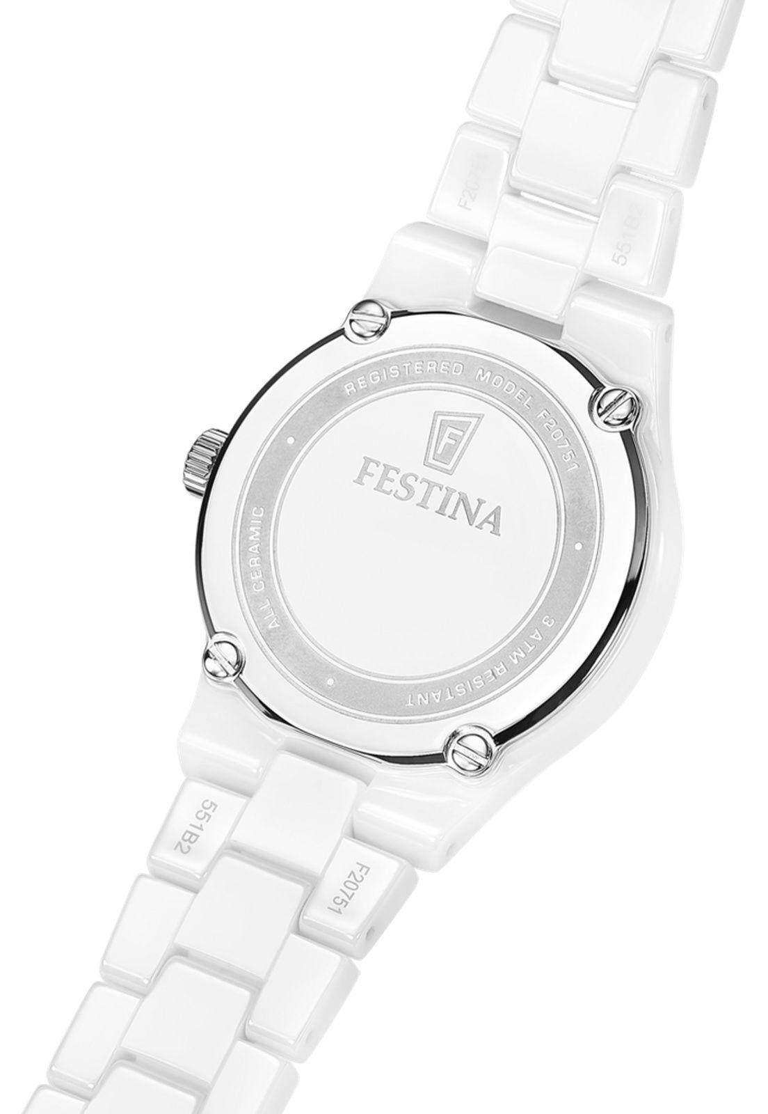 Reloj F20751/1 Festina Blanco Mujer Ceramic-2