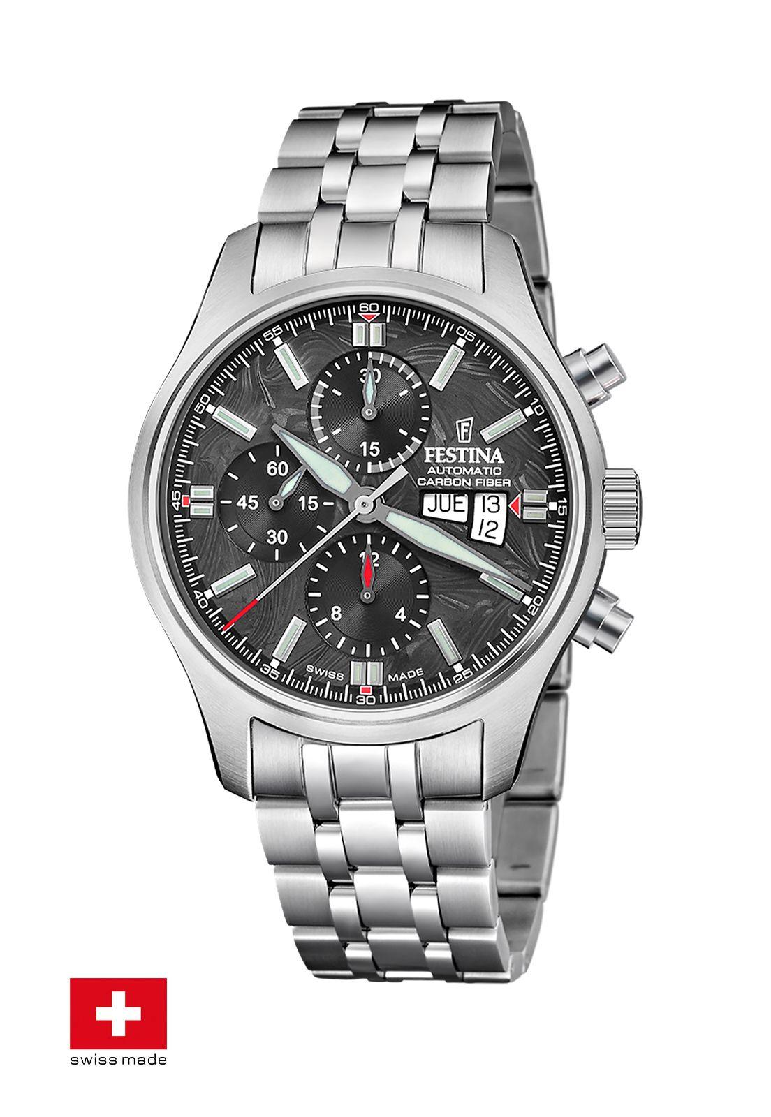 Reloj F20158/1 Festina Swiss Negro Hombre Automático-0
