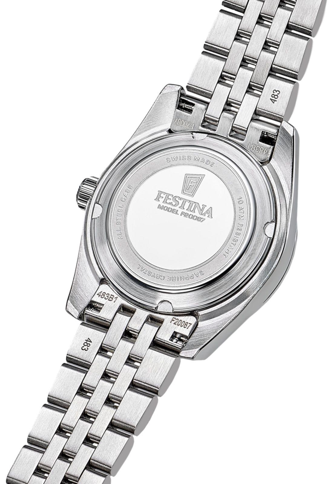 Reloj F20087/5 Festina Swiss Verde Mujer Acero Clasico-2