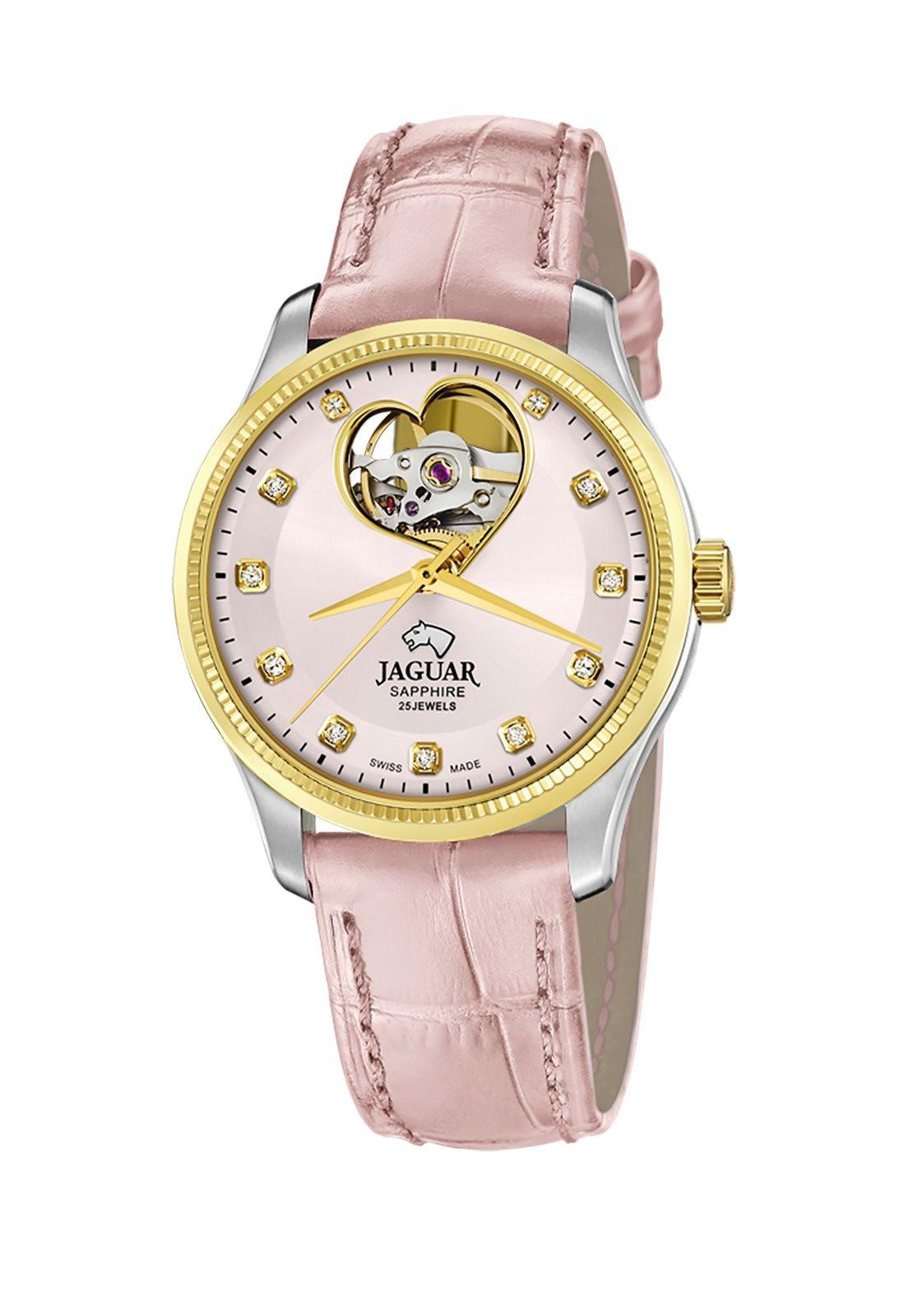 Reloj J995/5 Jaguar Swiss Plateado Mujer Automatico-2