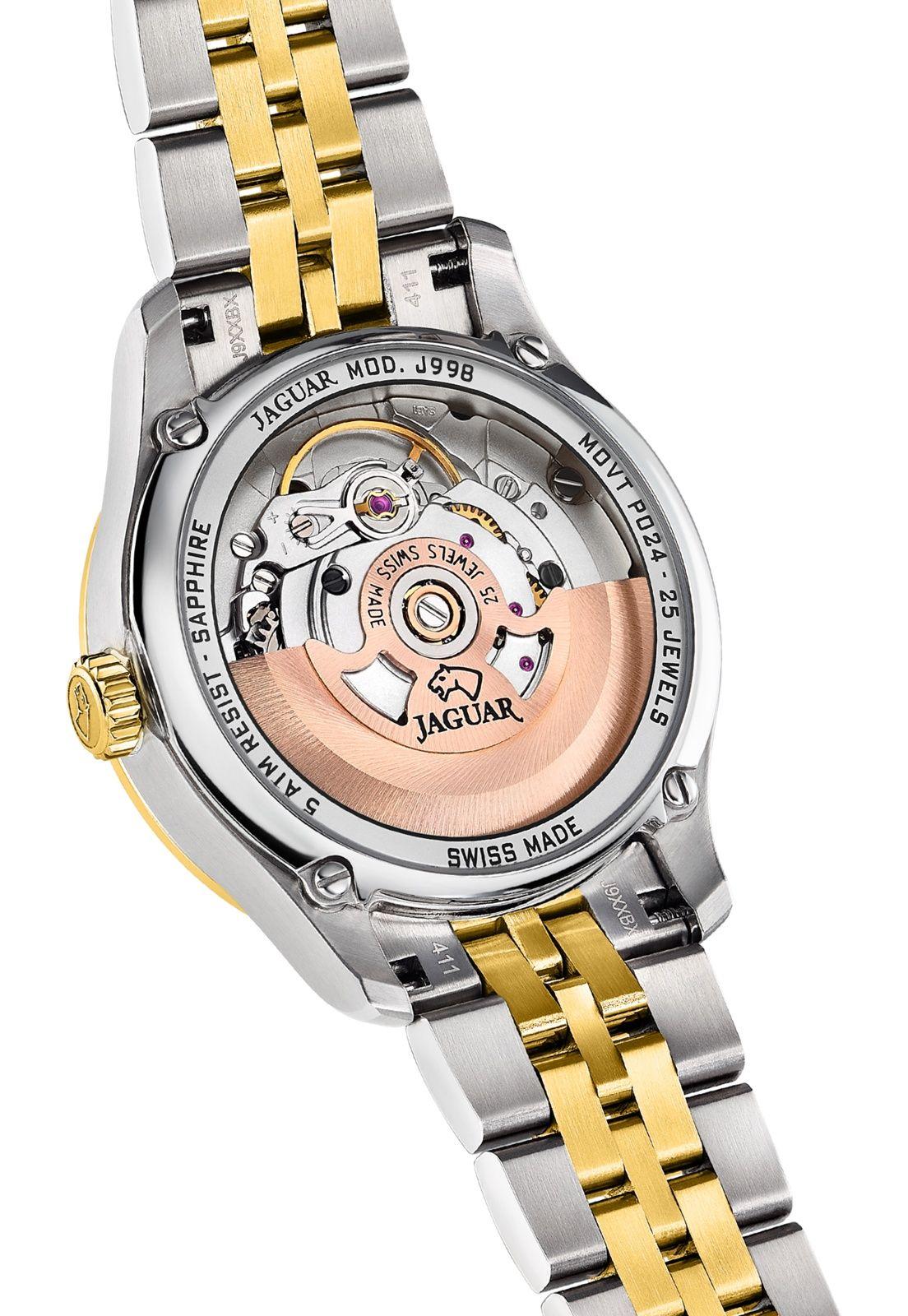 Reloj J995/5 Jaguar Swiss Plateado Mujer Automatico-3