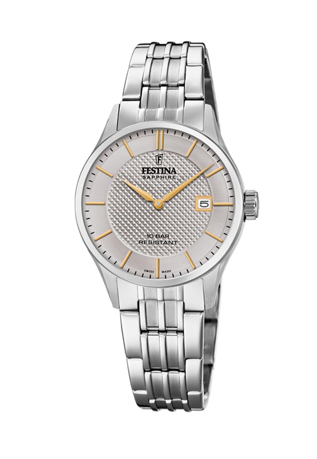 Reloj F20006/2 Festina Swiss Gris Mujer Swiss Made-0