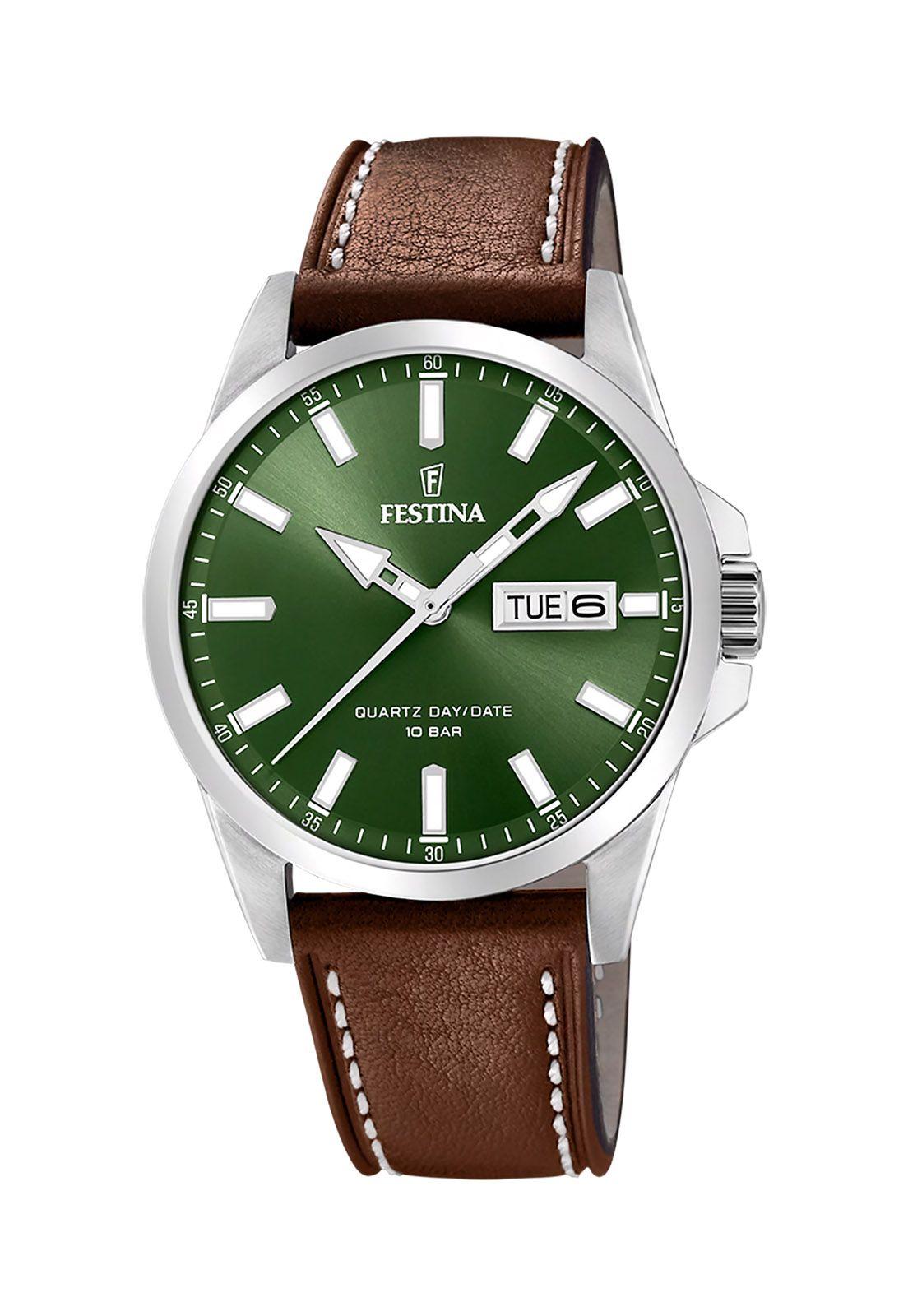 Reloj F20358/5 Festina Verde Hombre Correa Clasico-0