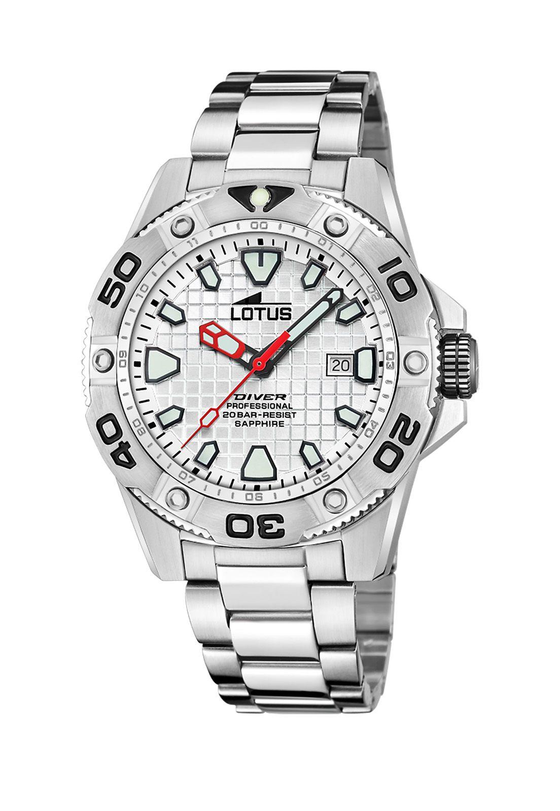Reloj 18929/A Lotus Blanco Hombre Diver-0