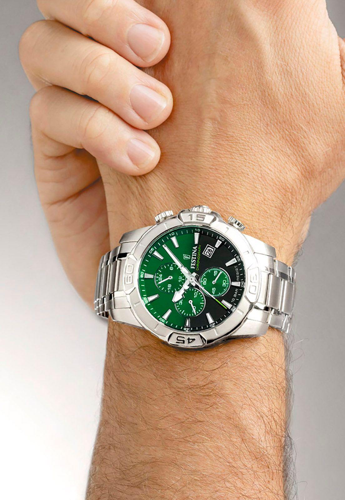 Reloj F20704/5 Festina Verde Hombre Timeless Chronograph-2