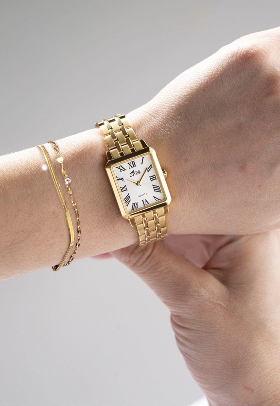 Reloj 19009/7 Lotus Blanco Mujer Old Money-3