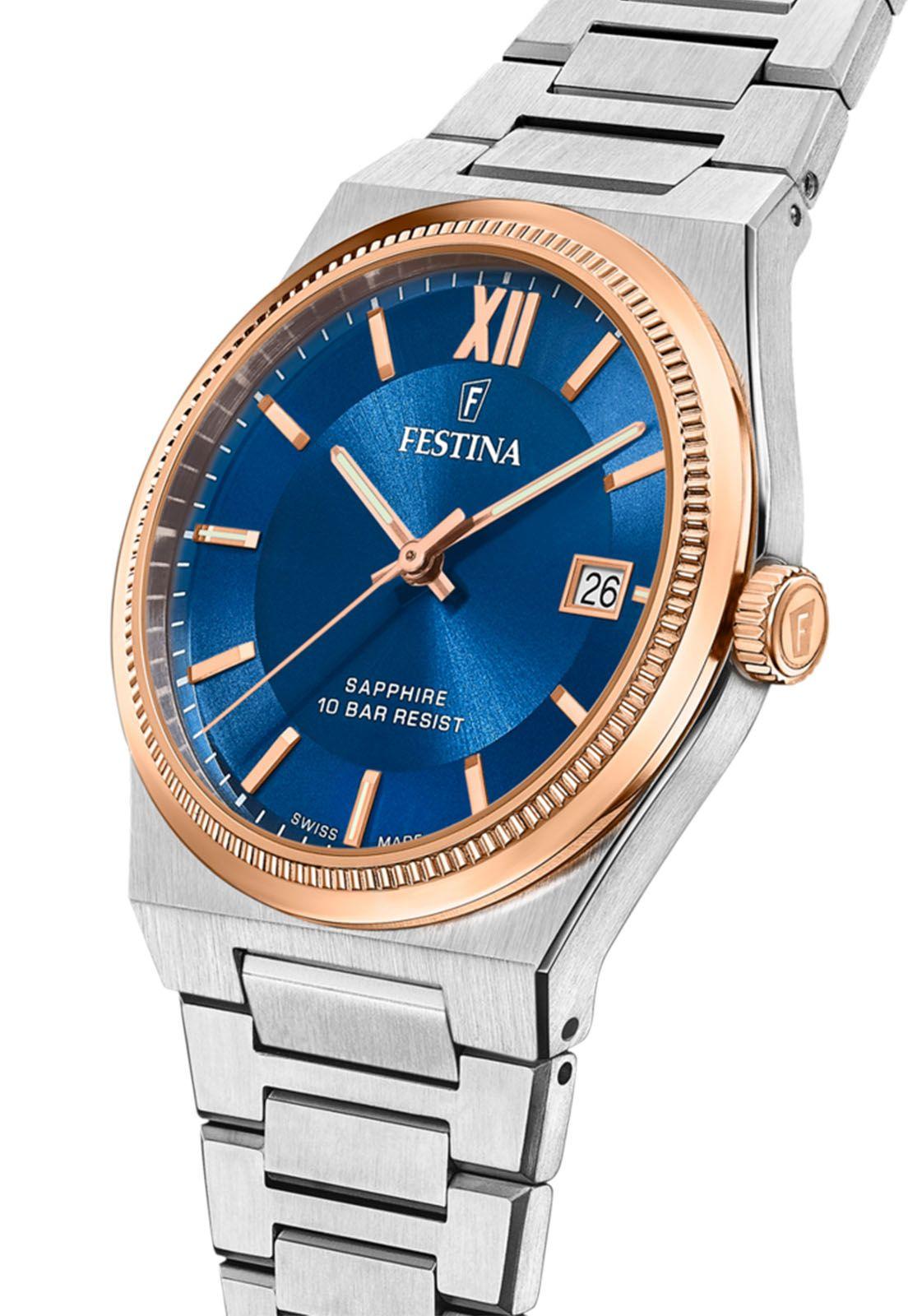 Reloj F20036/2 Festina Swiss Azul Hombre My Swiss Time-2